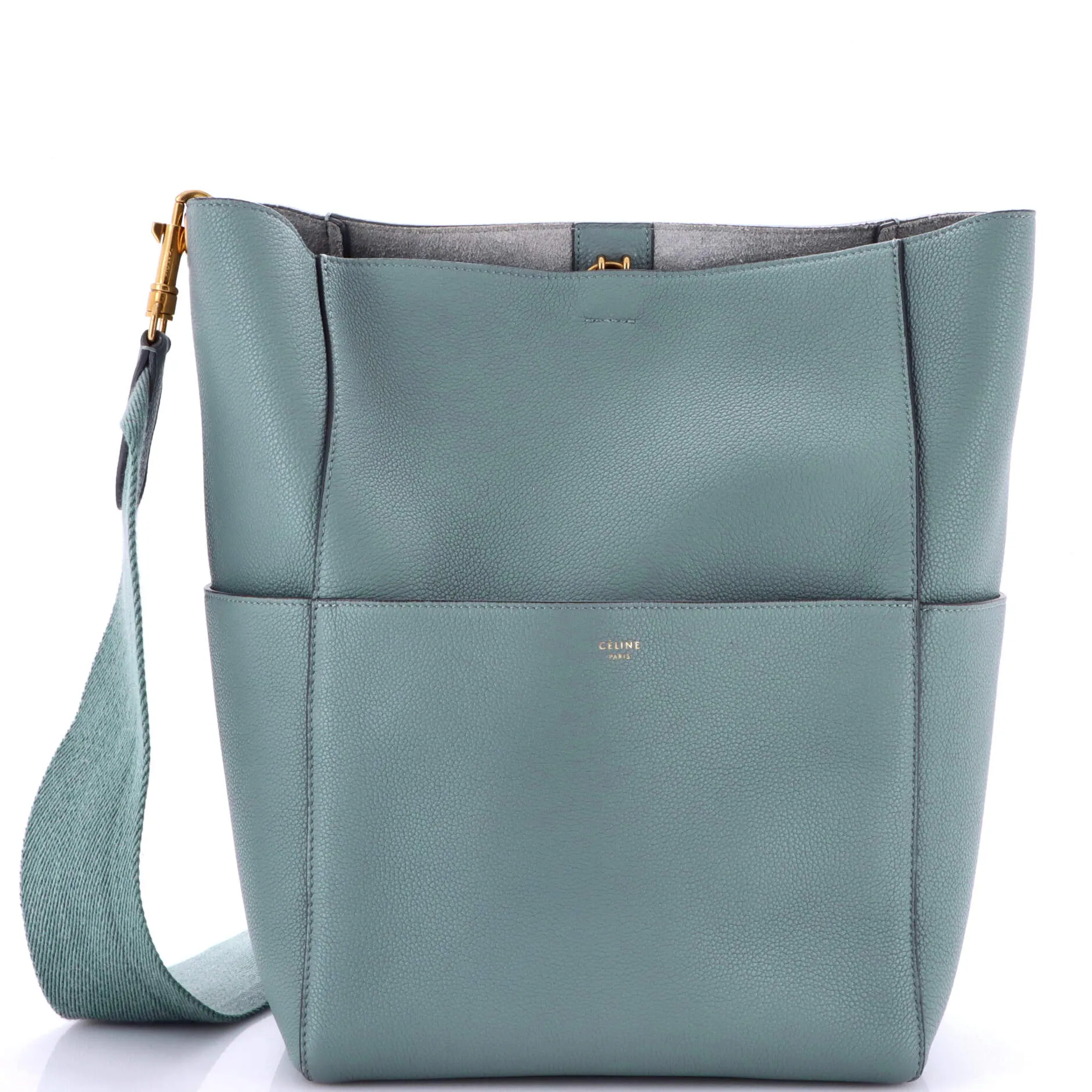 Pre-Loved Celine Sangle Seau Bag Calfskin Large sold by Zulily