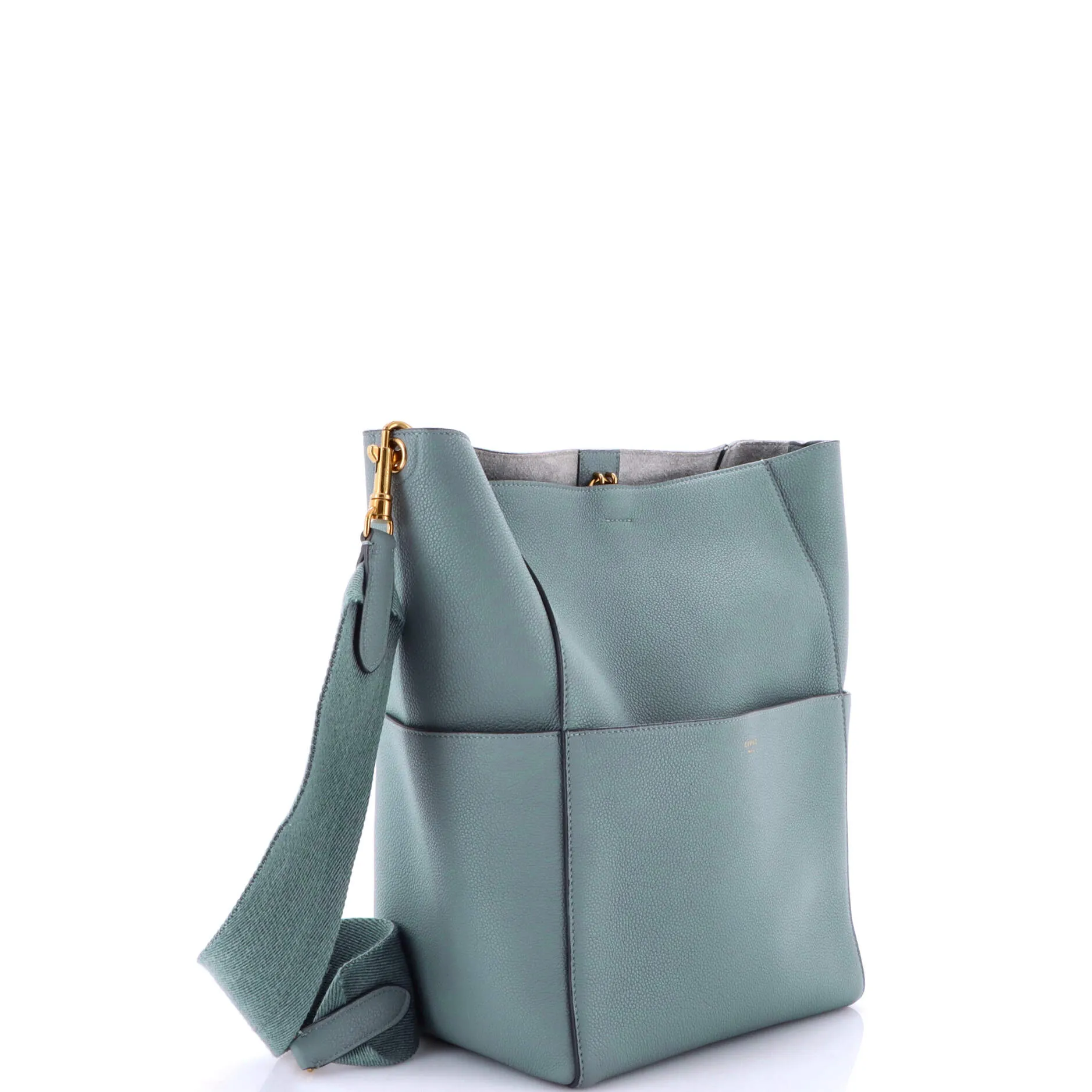 Pre-Loved Celine Sangle Seau Bag Calfskin Large sold by Zulily product image thumbnail 2