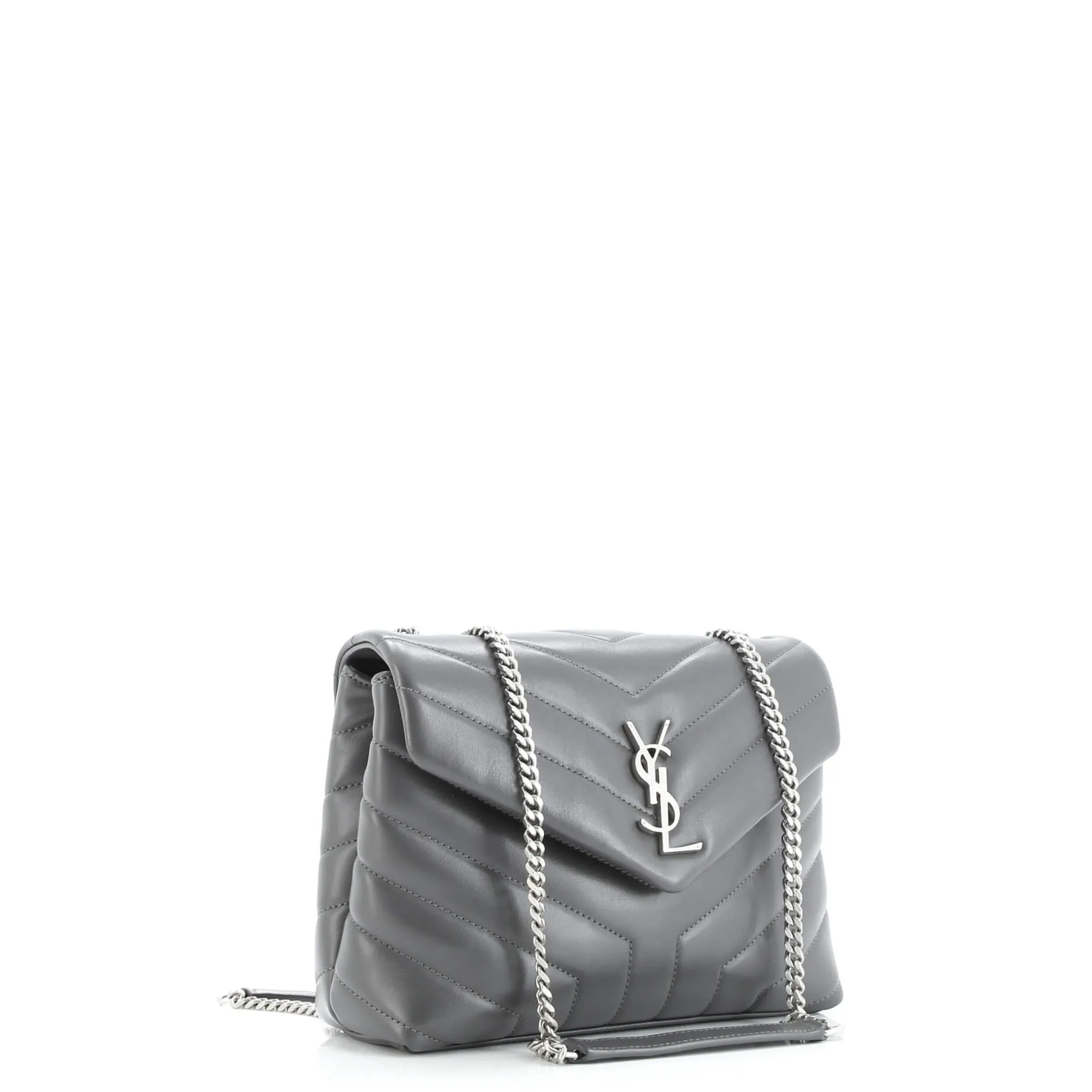 Pre-Loved Saint Laurent Loulou Shoulder Bag Matelasse Chevron Leather Small sold by Zulily product image thumbnail 2