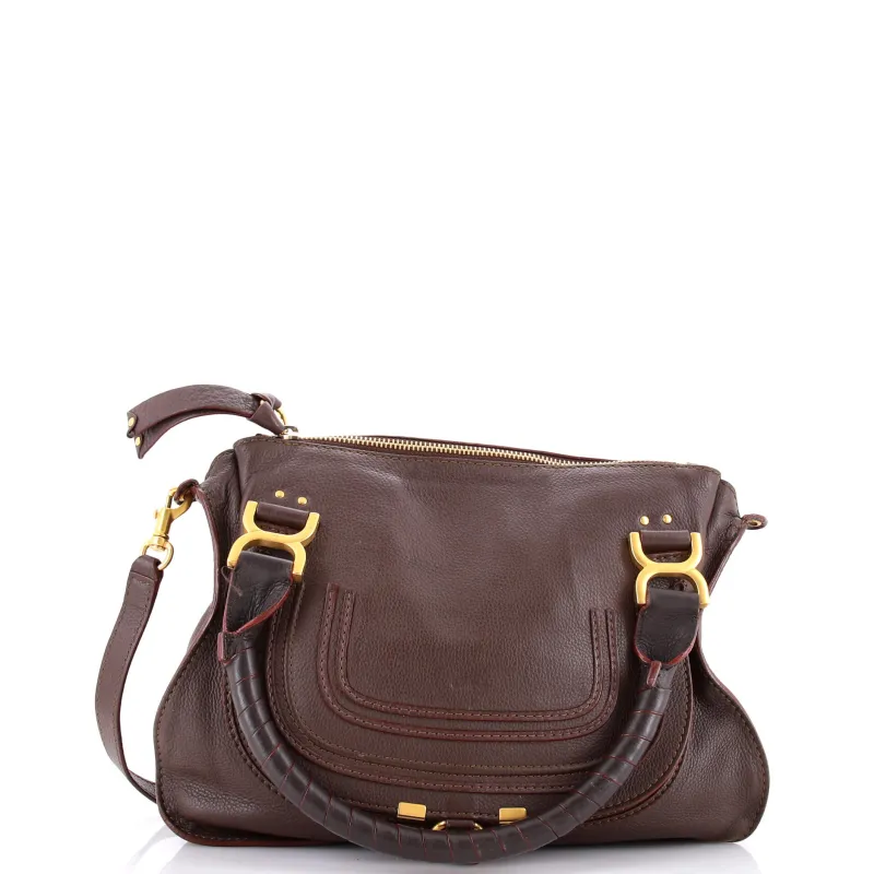 Pre-Loved Chloe Marcie Satchel Leather Medium sold by Zulily