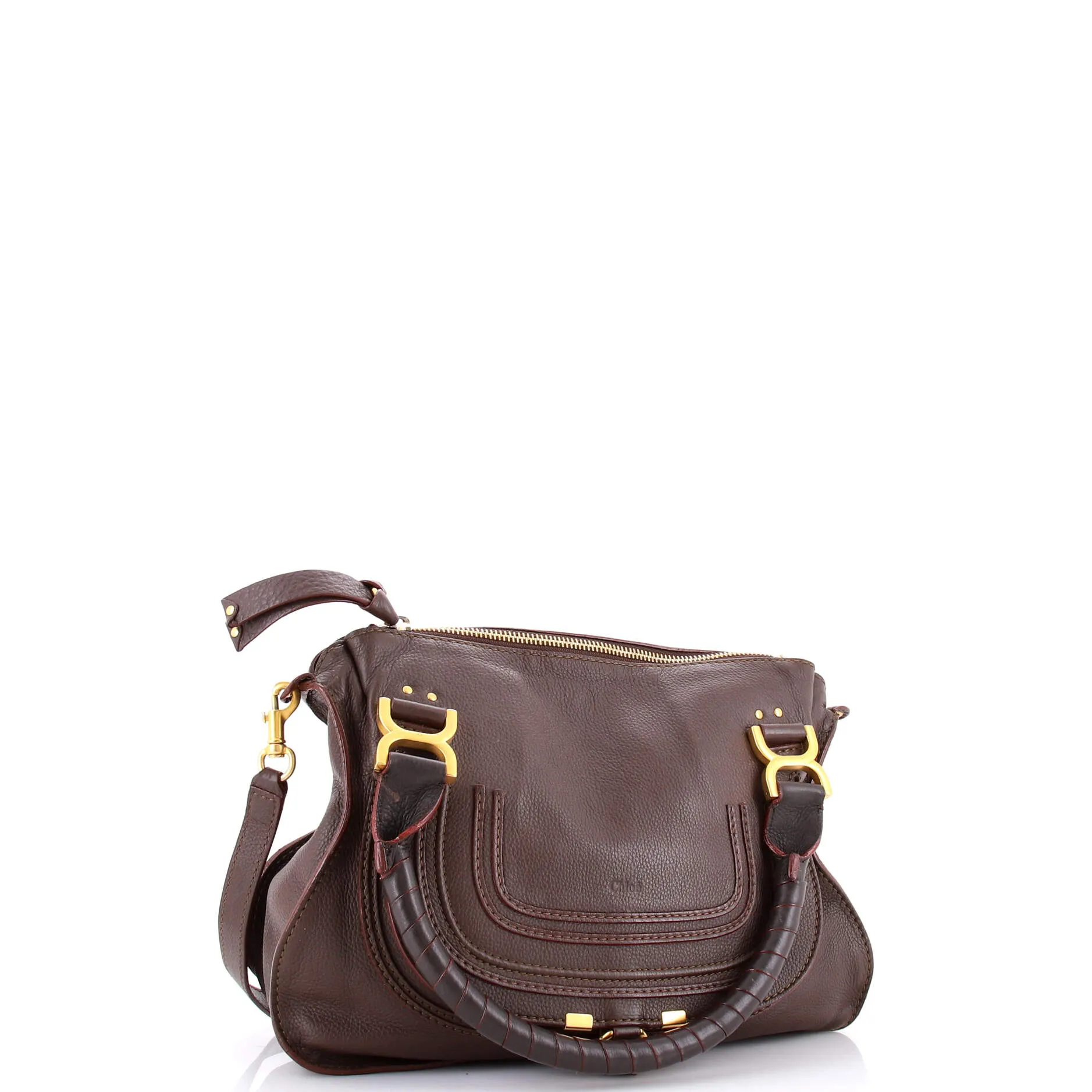 Pre-Loved Chloe Marcie Satchel Leather Medium sold by Zulily product image thumbnail 2