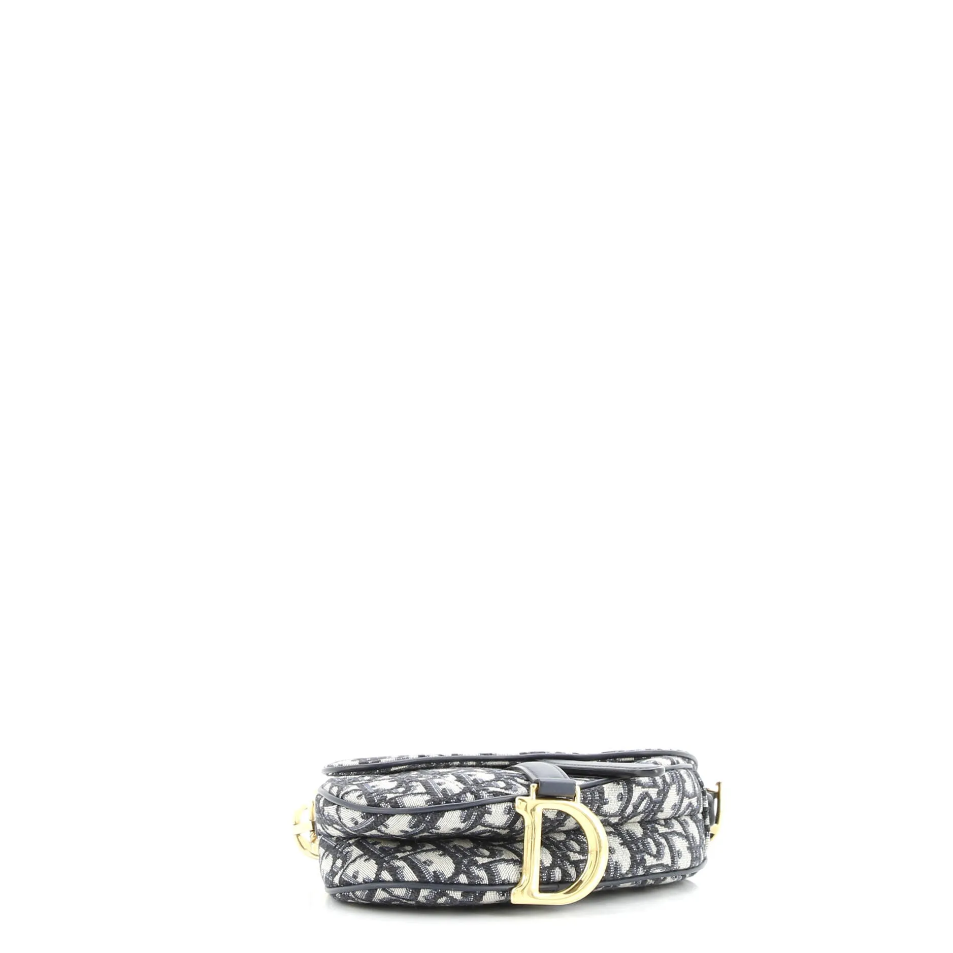 Pre-Loved Christian Dior Saddle Handbag Oblique Canvas Mini sold by Zulily product image thumbnail 4