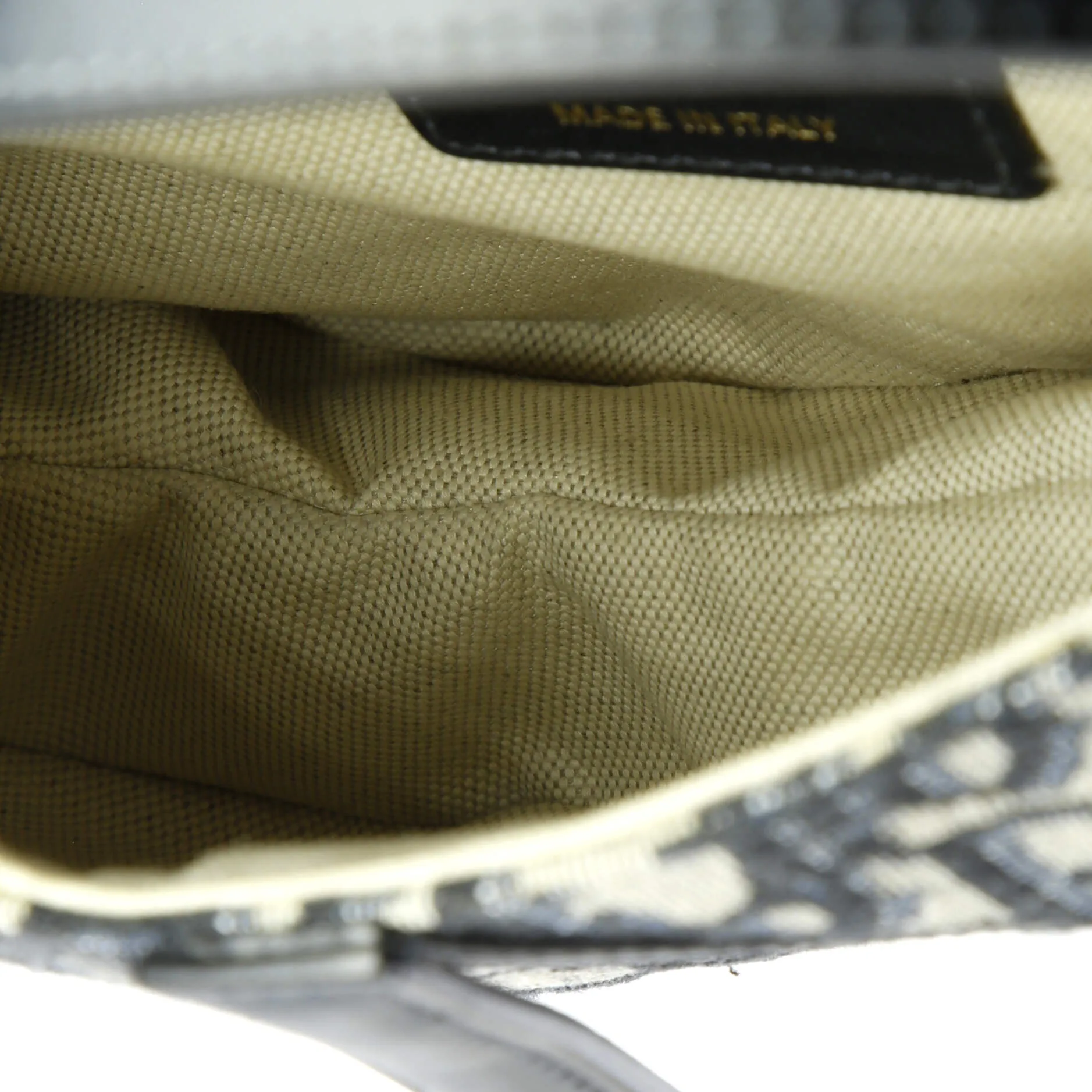 Pre-Loved Christian Dior Saddle Handbag Oblique Canvas Mini sold by Zulily product image thumbnail 5