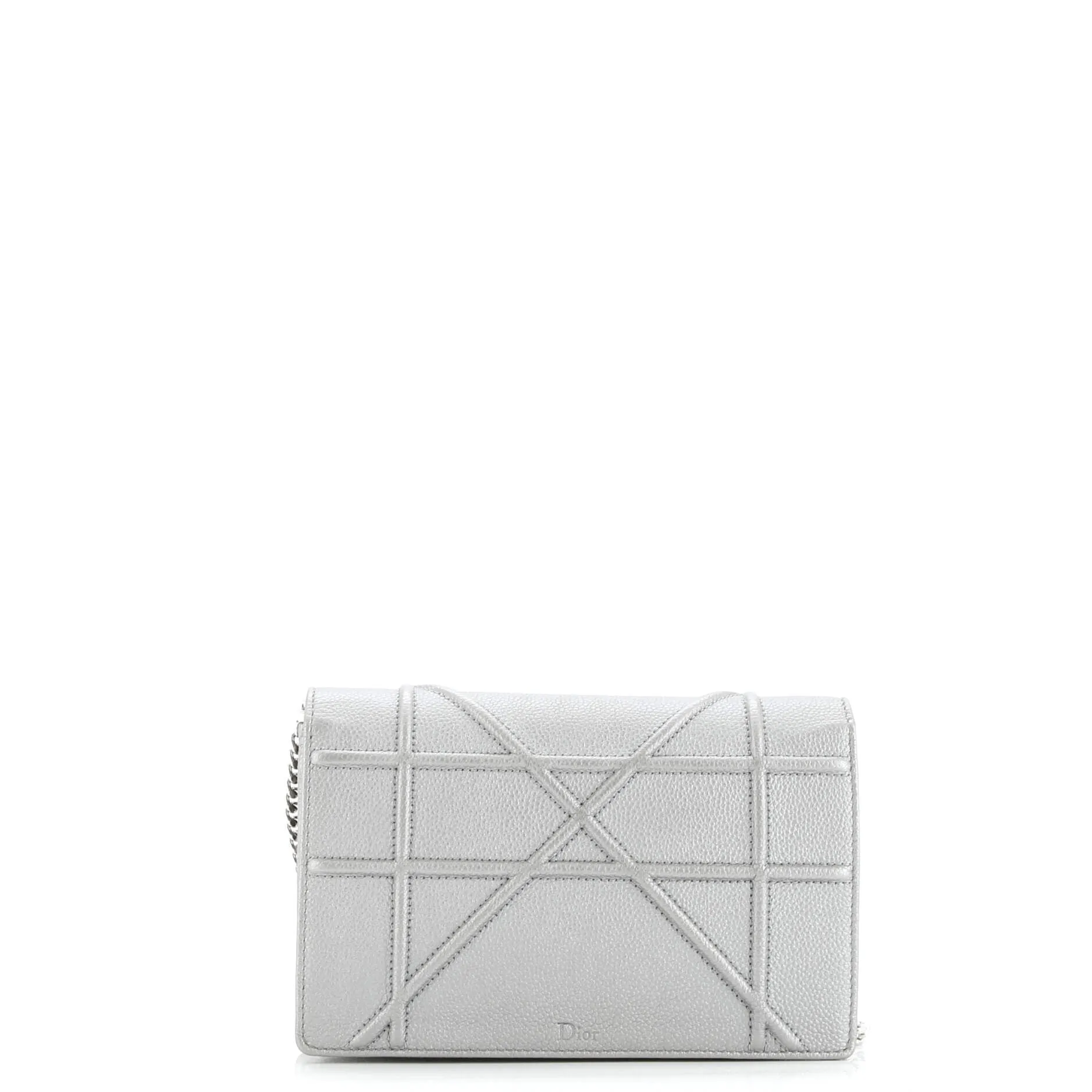 Pre-Loved Christian Dior Diorama Wallet on Chain Leather sold by Zulily product image thumbnail 3