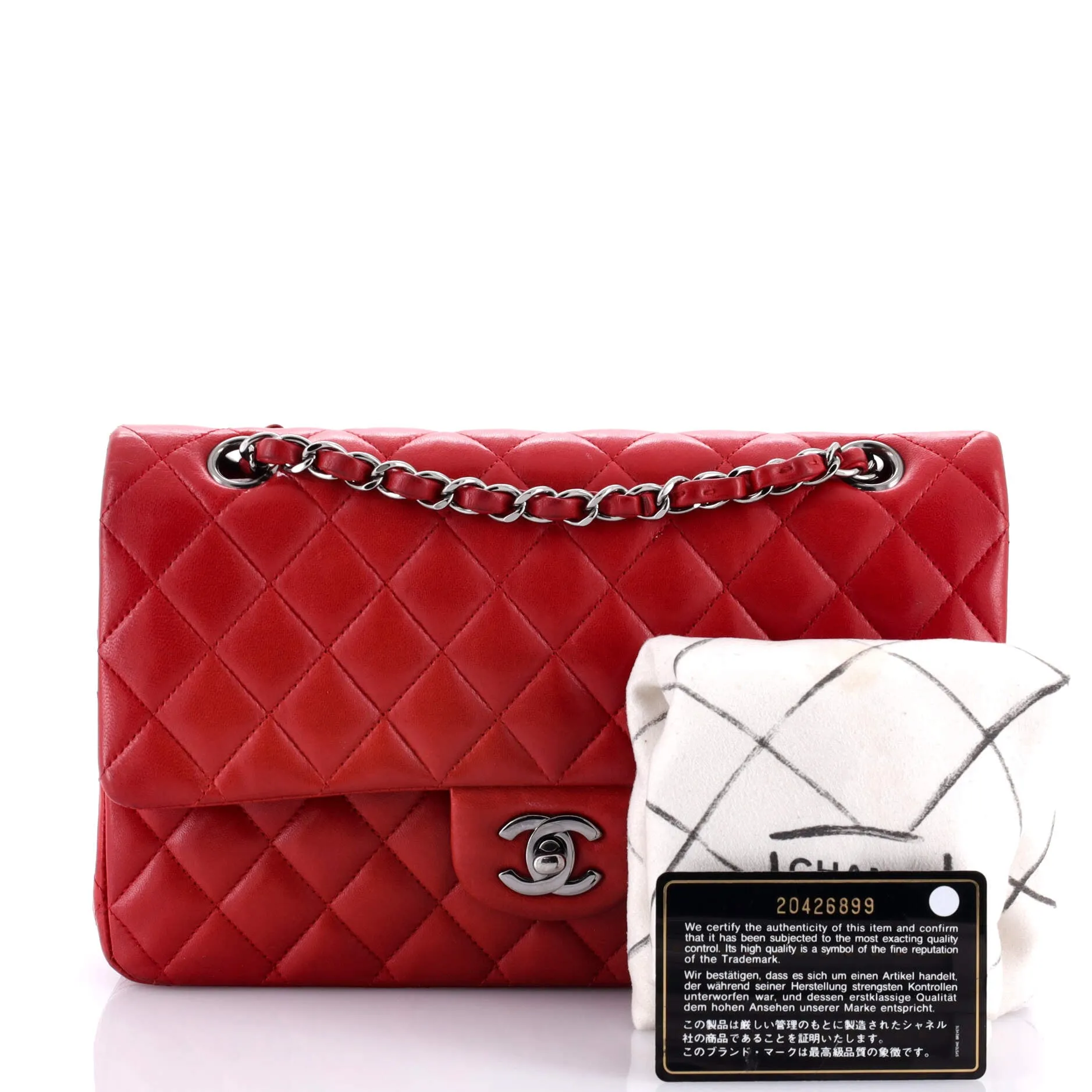 Pre-Loved Chanel Classic Double Flap Bag Quilted Lambskin Medium sold by Zulily product image thumbnail 2
