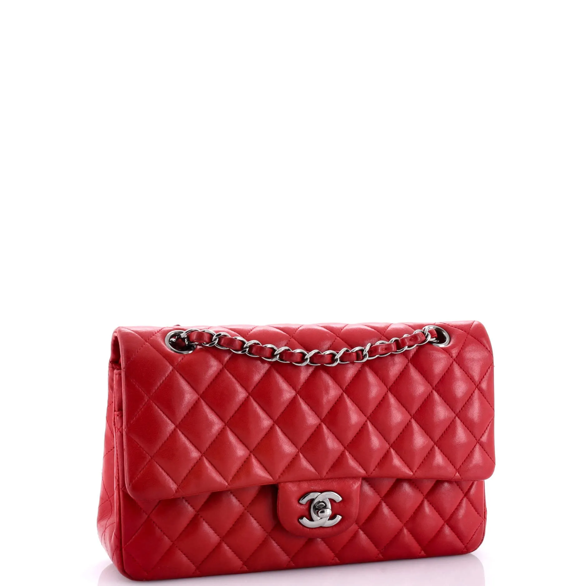 Pre-Loved Chanel Classic Double Flap Bag Quilted Lambskin Medium sold by Zulily product image thumbnail 3