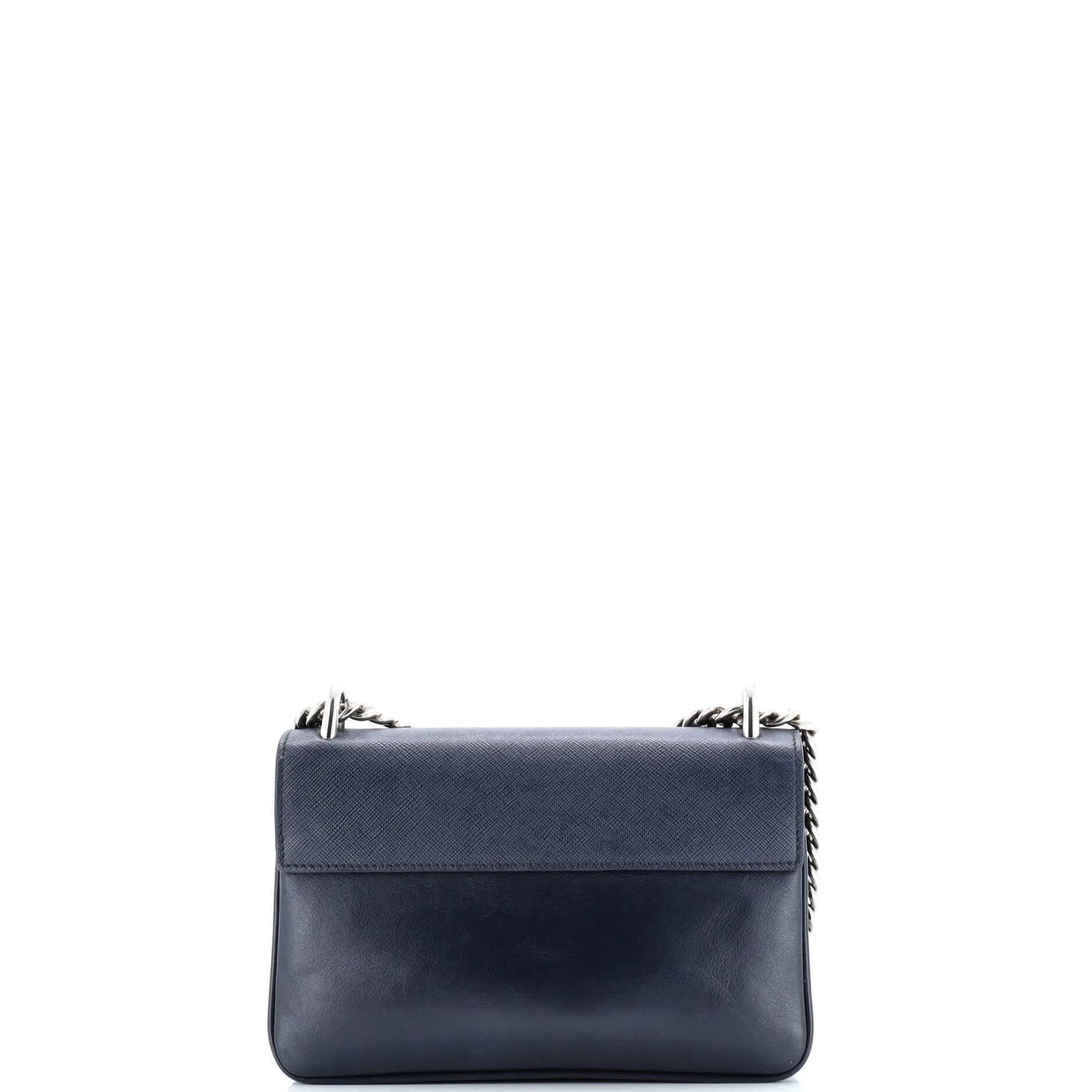 Pre-Loved Prada Chain Flap Crossbody Bag Saffiano and Soft Calf Small sold by Zulily product image thumbnail 3