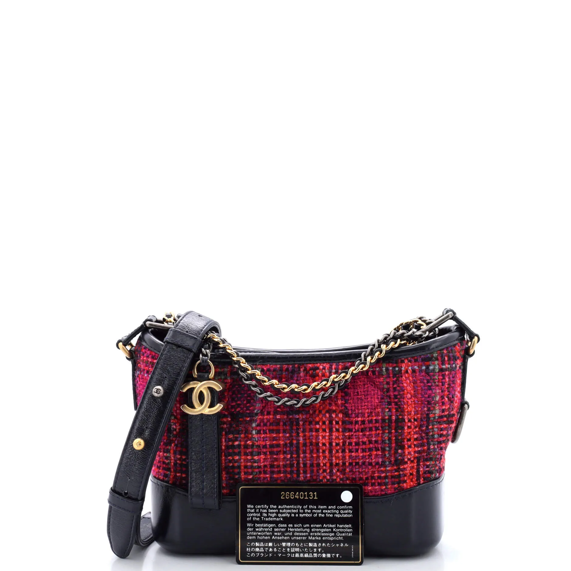 Pre-Loved Chanel Gabrielle Hobo Quilted Tweed and Calfskin Small sold by Zulily product image thumbnail 2