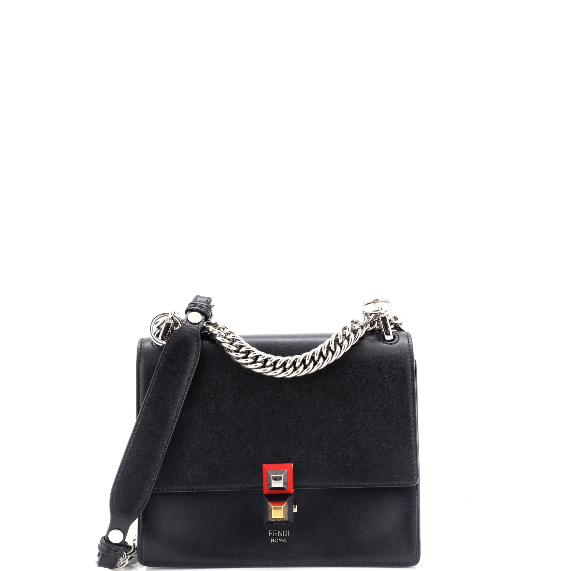 Pre-Loved Fendi Kan I Bag Leather Small sold by Zulily