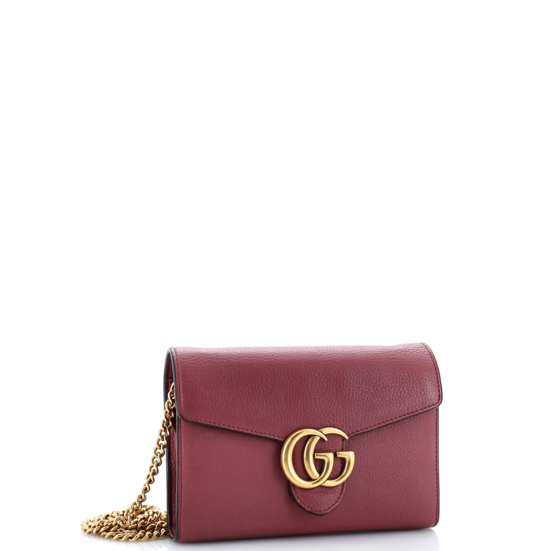 Pre-Loved Gucci GG Marmont Chain Wallet Leather Mini sold by Zulily product image thumbnail 2