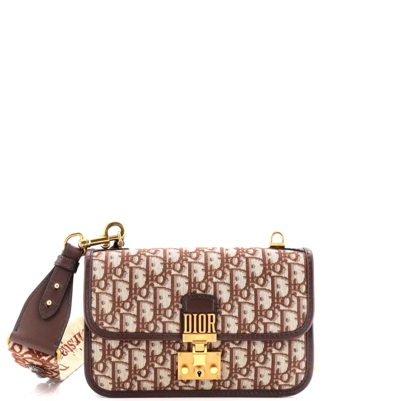 Pre-Loved Christian Dior Dioraddict Flap Bag with Strap Oblique Canvas Medium sold by Zulily