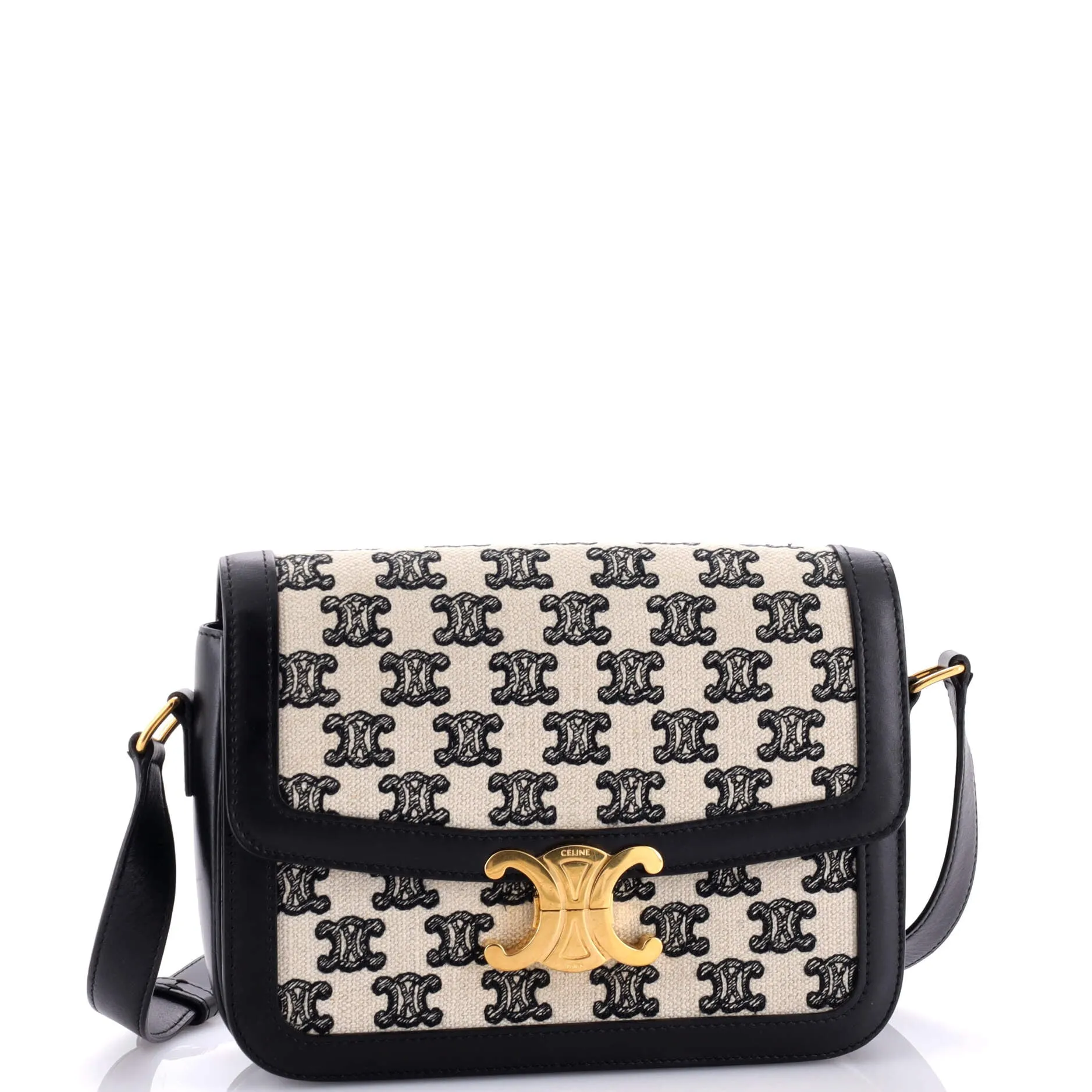 Pre-Loved Celine Triomphe Shoulder Bag Triomphe Canvas Medium sold by Zulily product image thumbnail 2