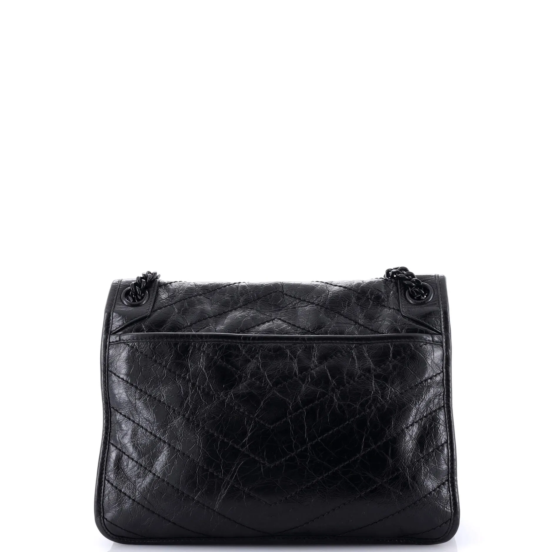 Pre-Loved Saint Laurent Niki Chain Flap Bag Matelasse Chevron Leather Medium sold by Zulily product image thumbnail 3