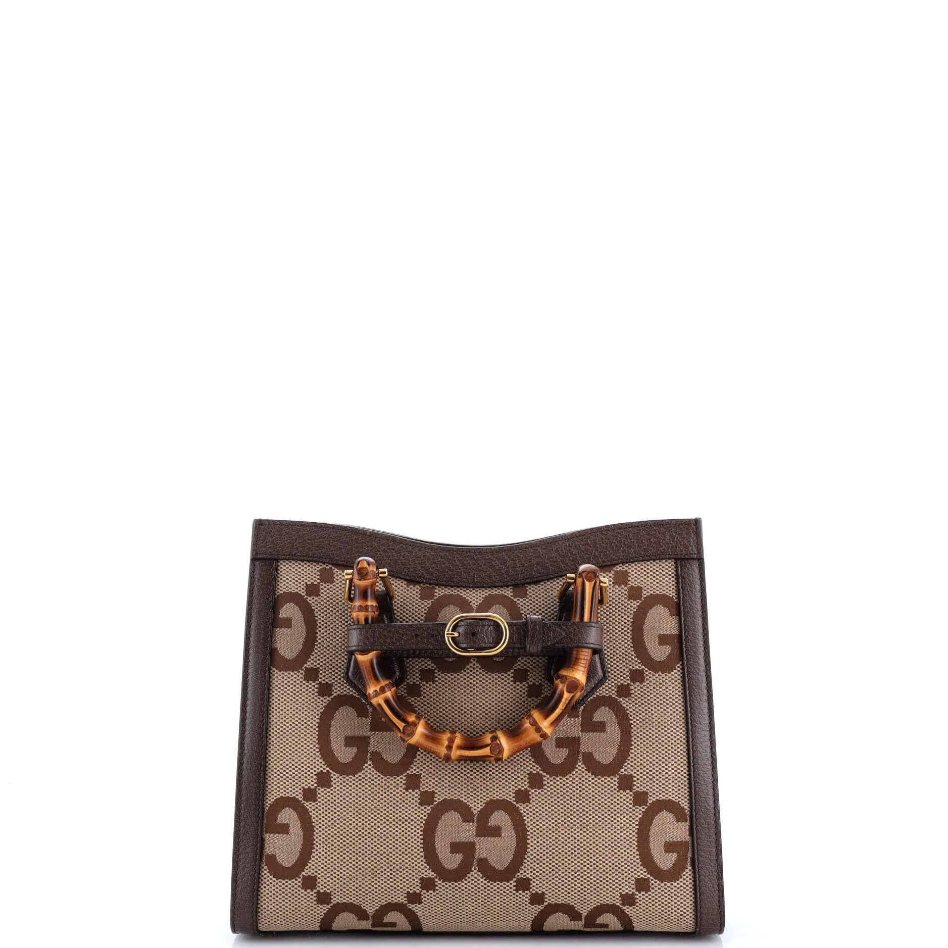 Pre-Loved Gucci Diana NM Bamboo Handle Tote Jumbo GG Canvas Small sold by Zulily product image thumbnail 3