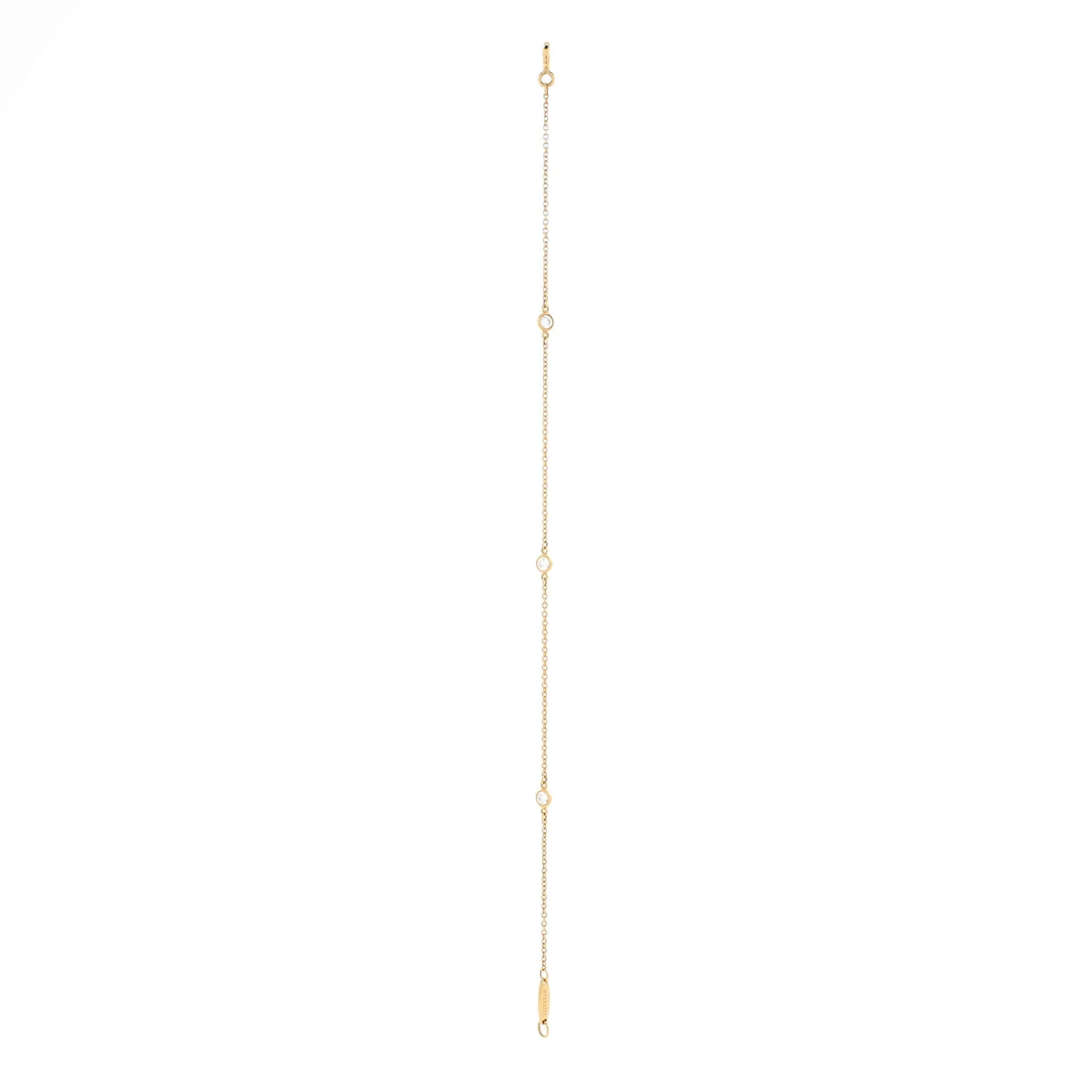 Pre-Loved Tiffany Elsa Peretti Diamonds by the Yard 3 Stone Bracelet 18K Yellow Gold with Diamonds sold by Zulily product image thumbnail 3