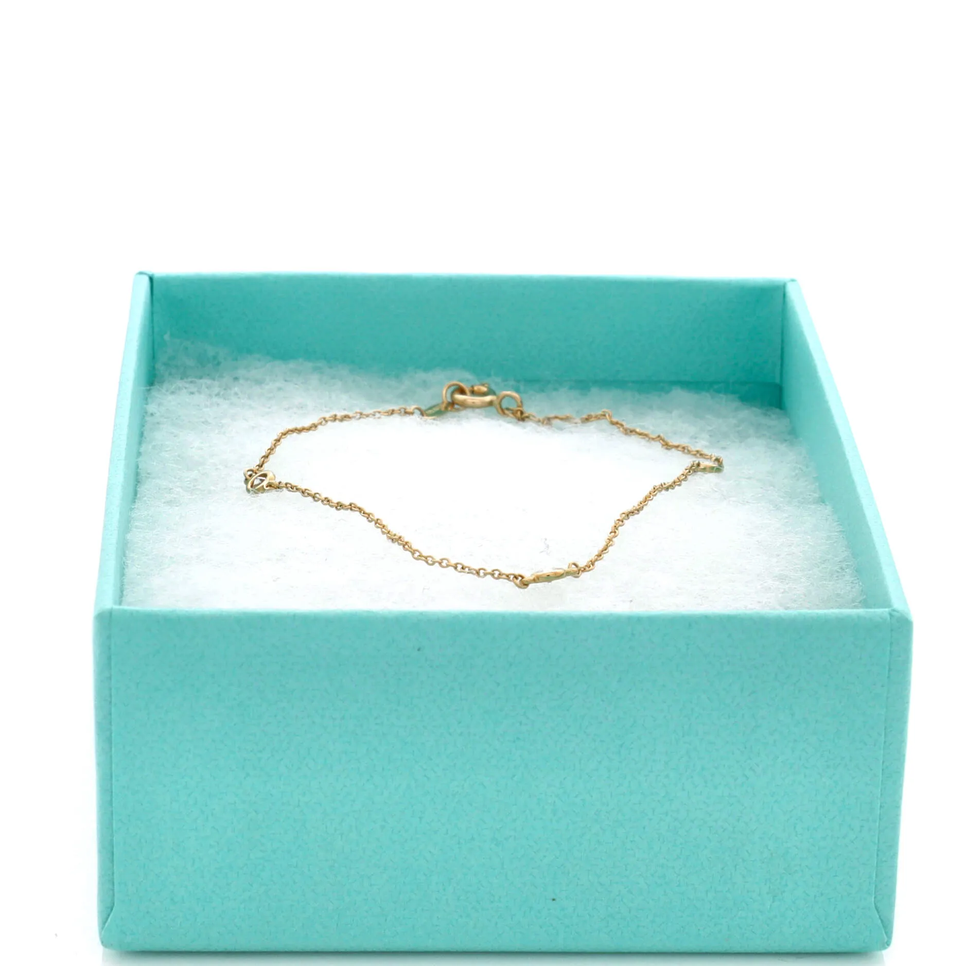 Pre-Loved Tiffany Elsa Peretti Diamonds by the Yard 3 Stone Bracelet 18K Yellow Gold with Diamonds sold by Zulily product image thumbnail 2