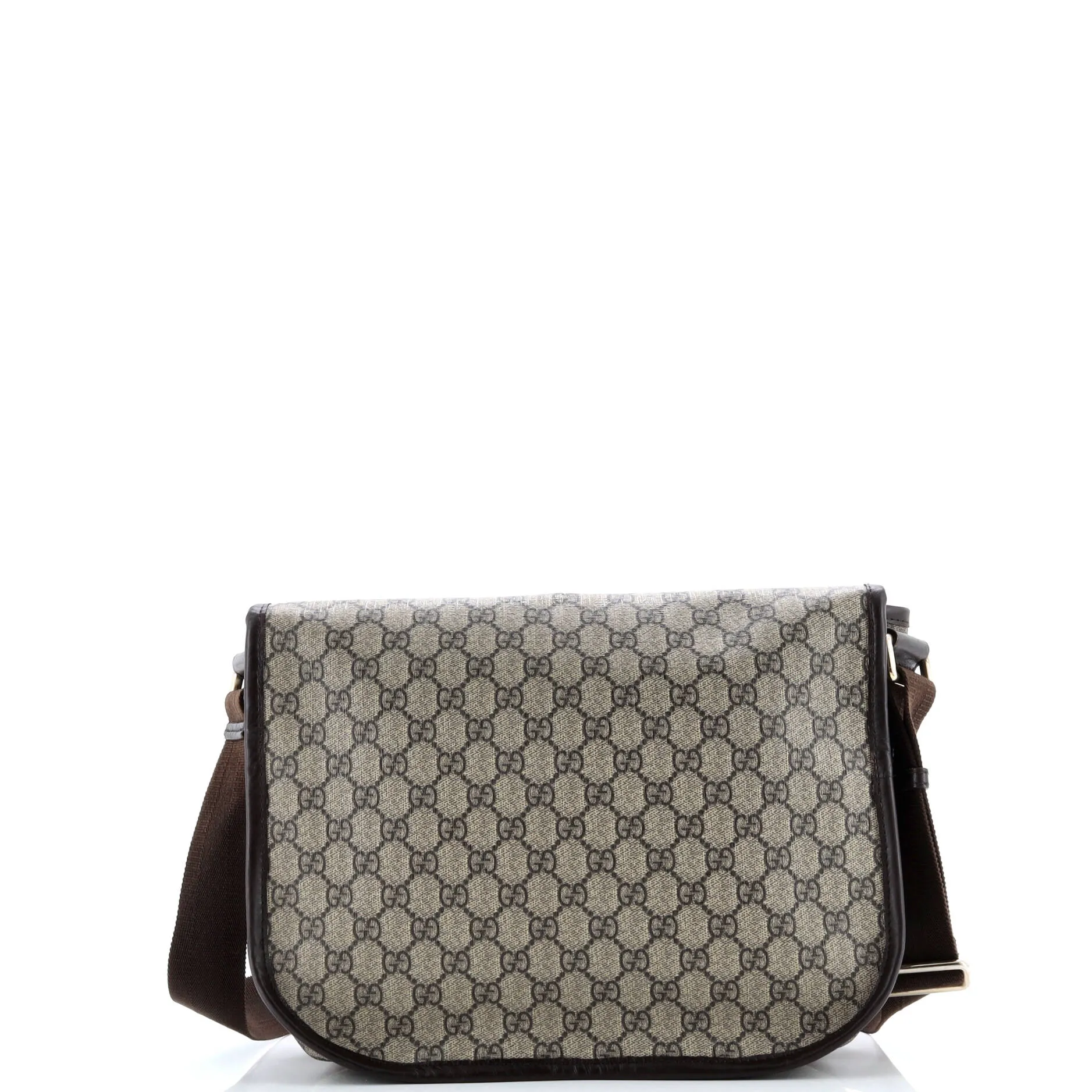 Pre-Loved Gucci Double Buckle Messenger Bag GG Coated Canvas Medium sold by Zulily product image thumbnail 3
