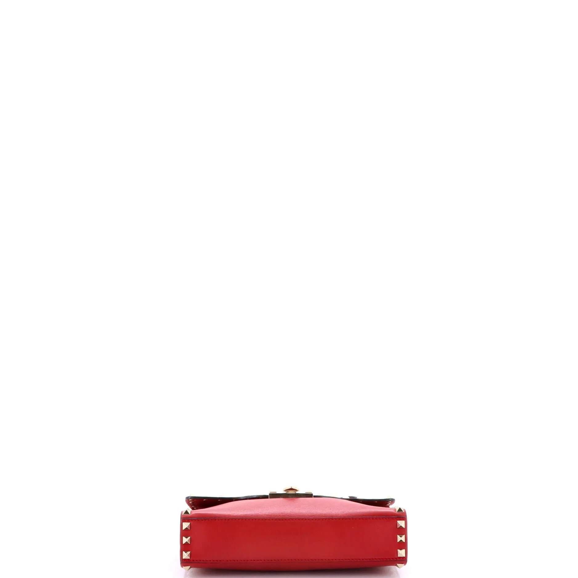 Pre-Loved Valentino Rockstud Flip Lock Flap Bag Leather Medium sold by Zulily product image thumbnail 4
