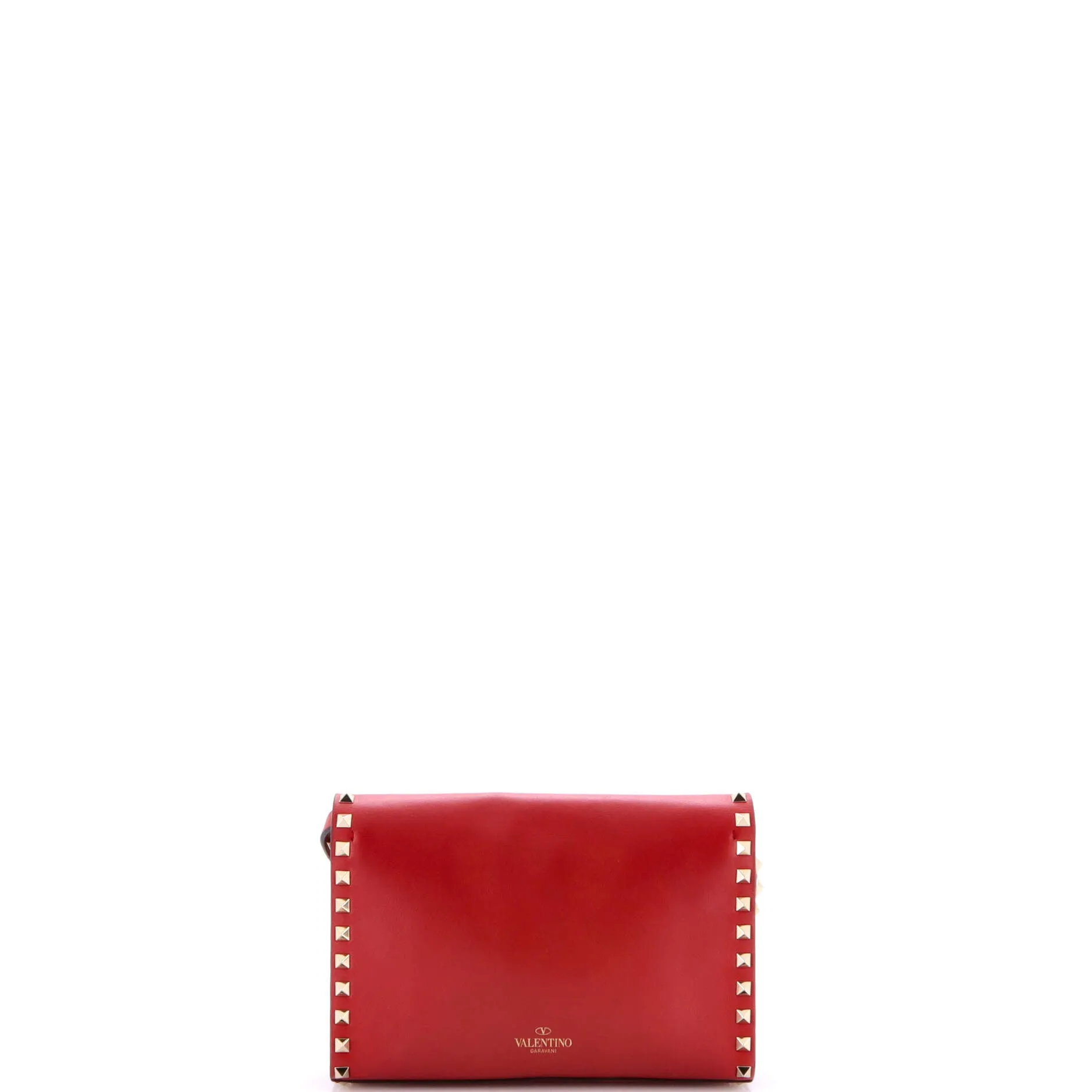 Pre-Loved Valentino Rockstud Flip Lock Flap Bag Leather Medium sold by Zulily product image thumbnail 3