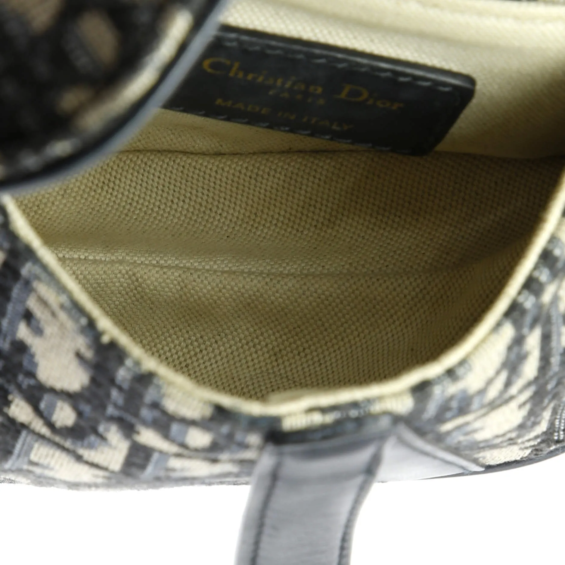 Pre-Loved Christian Dior Saddle Handbag with Strap Oblique Canvas Mini sold by Zulily product image thumbnail 5