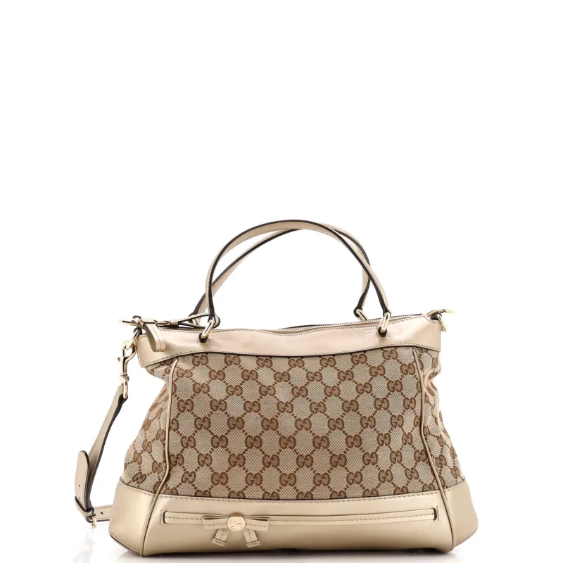 Pre-Loved Gucci Mayfair Convertible Tote GG Canvas Small sold by Zulily