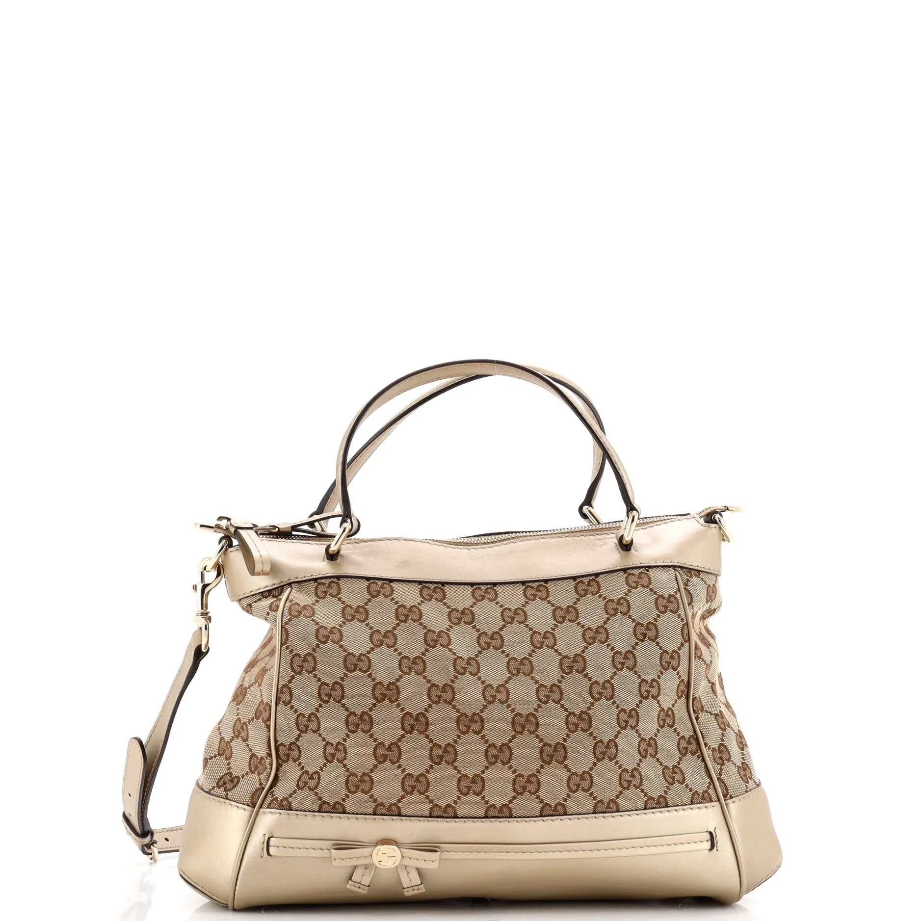 Pre-Loved Gucci Mayfair Convertible Tote GG Canvas Small sold by Zulily