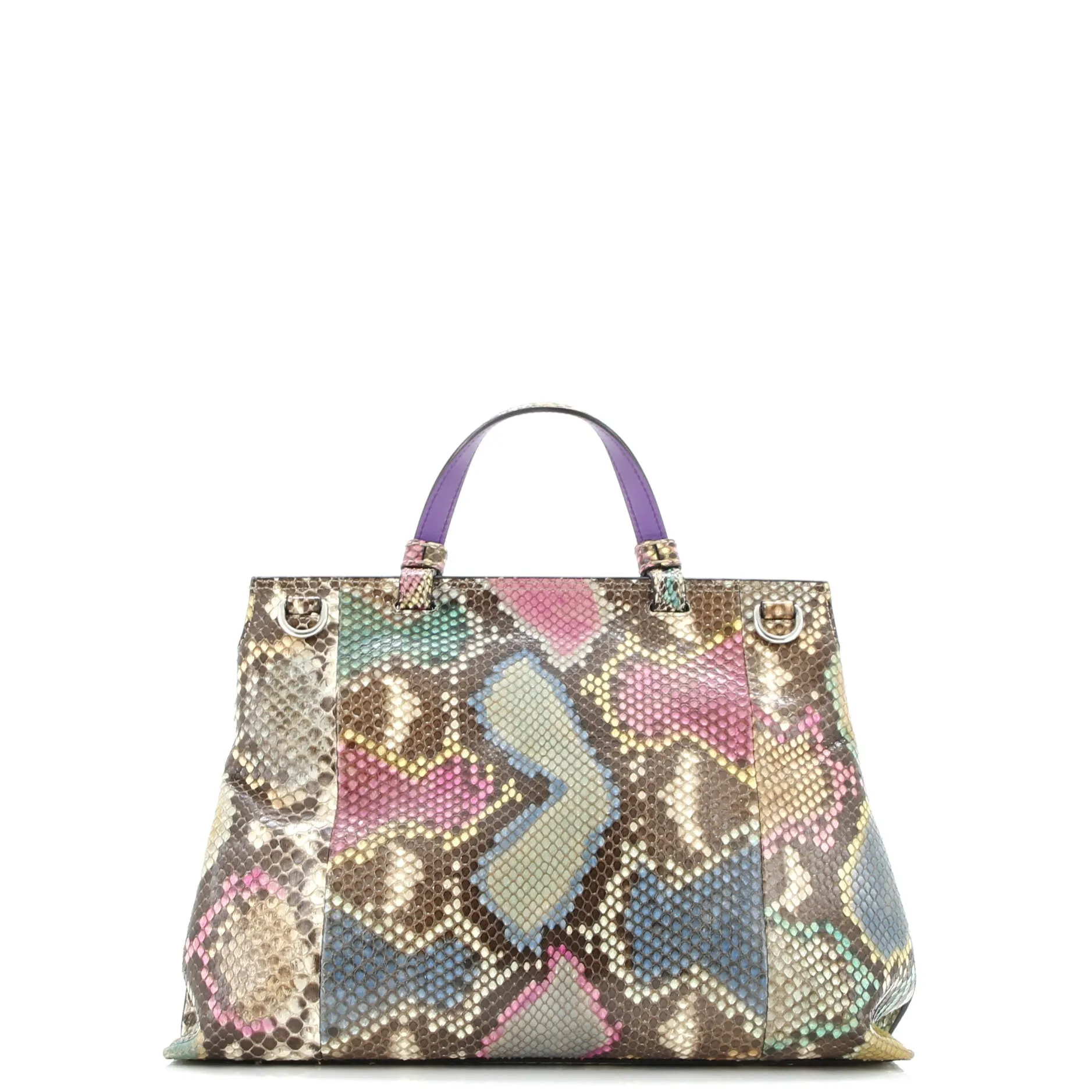 Pre-Loved Gucci Bamboo Daily Top Handle Bag Python Medium sold by Zulily product image thumbnail 4