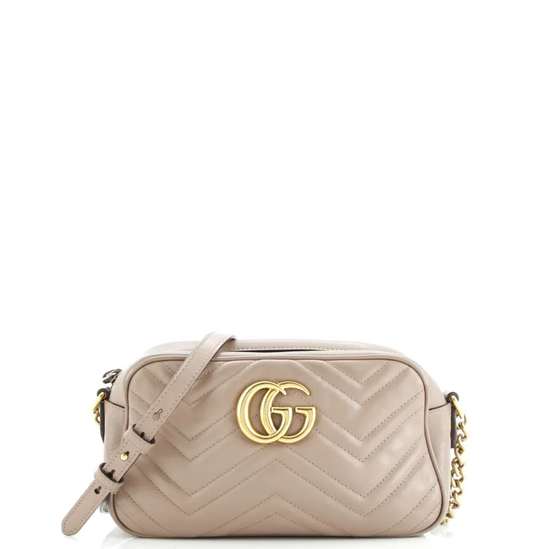 Pre-Loved Gucci GG Marmont Shoulder Bag Matelasse Leather Small sold by Zulily