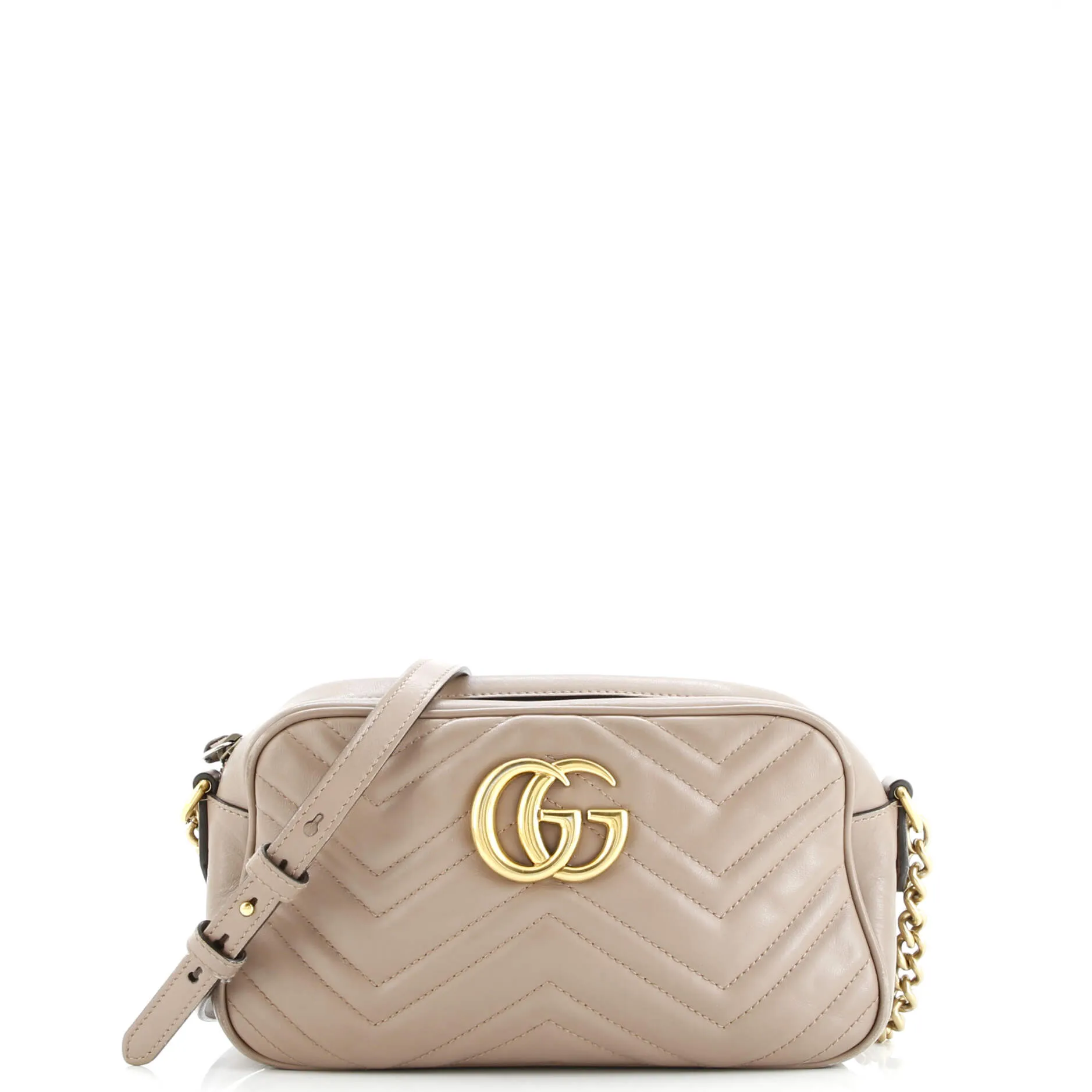 Pre-Loved Gucci GG Marmont Shoulder Bag Matelasse Leather Small sold by Zulily