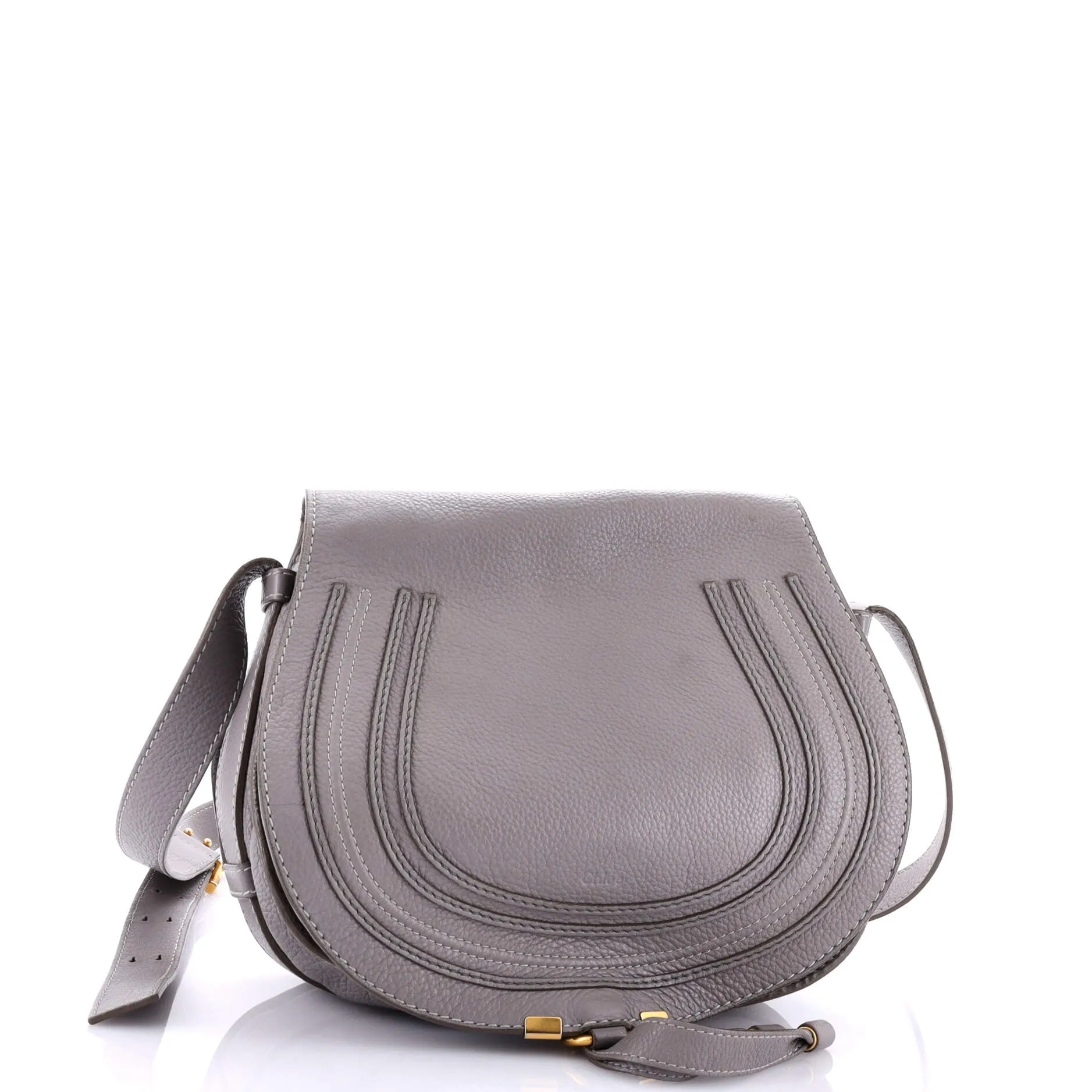 Pre-Loved Chloe Marcie Saddle Bag Leather Medium sold by Zulily product image thumbnail 2