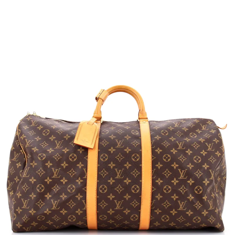 Pre-Loved Louis Vuitton Keepall Bag Monogram Canvas 55 sold by Zulily