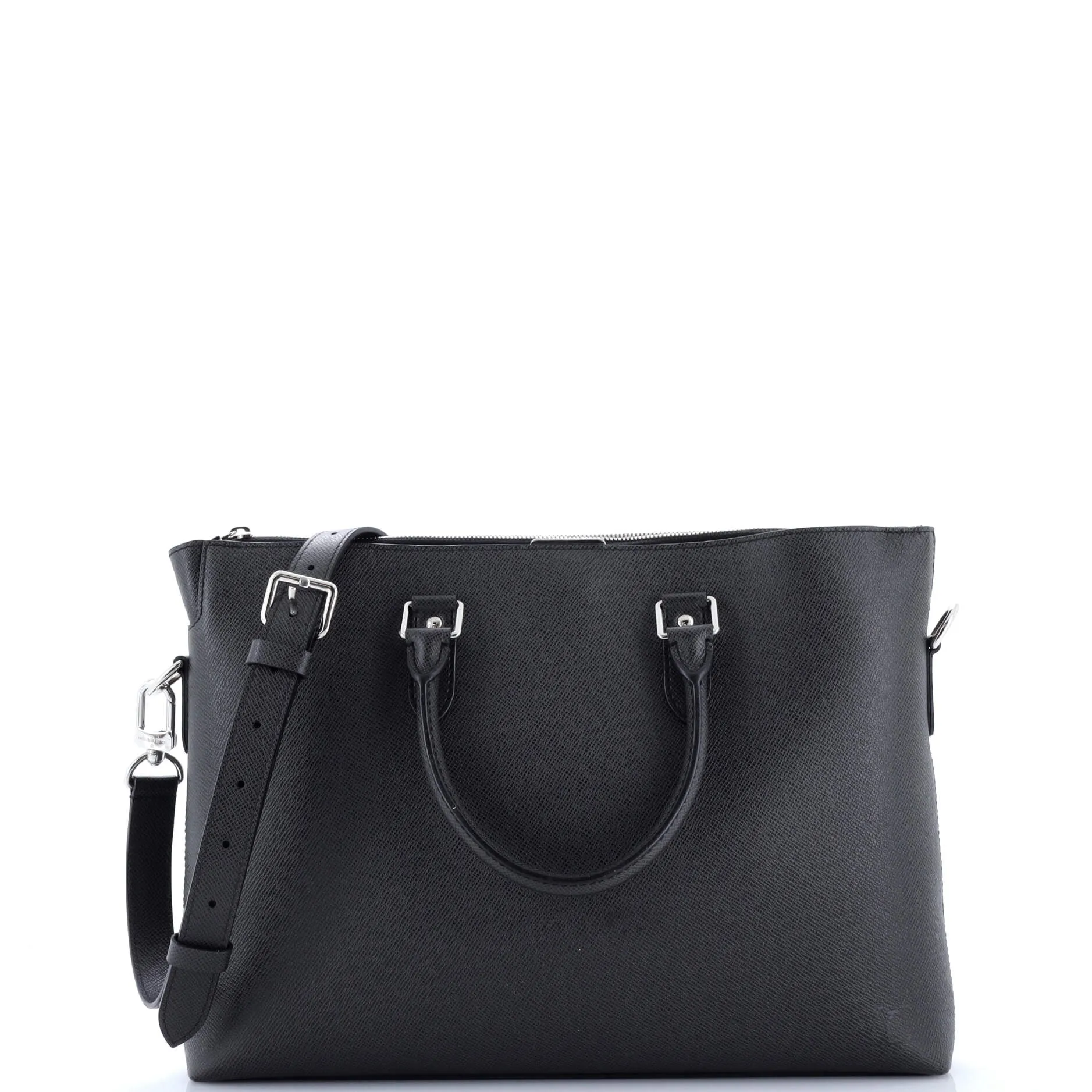 Pre-Loved Louis Vuitton Anton Soft Briefcase Taiga Leather sold by Zulily