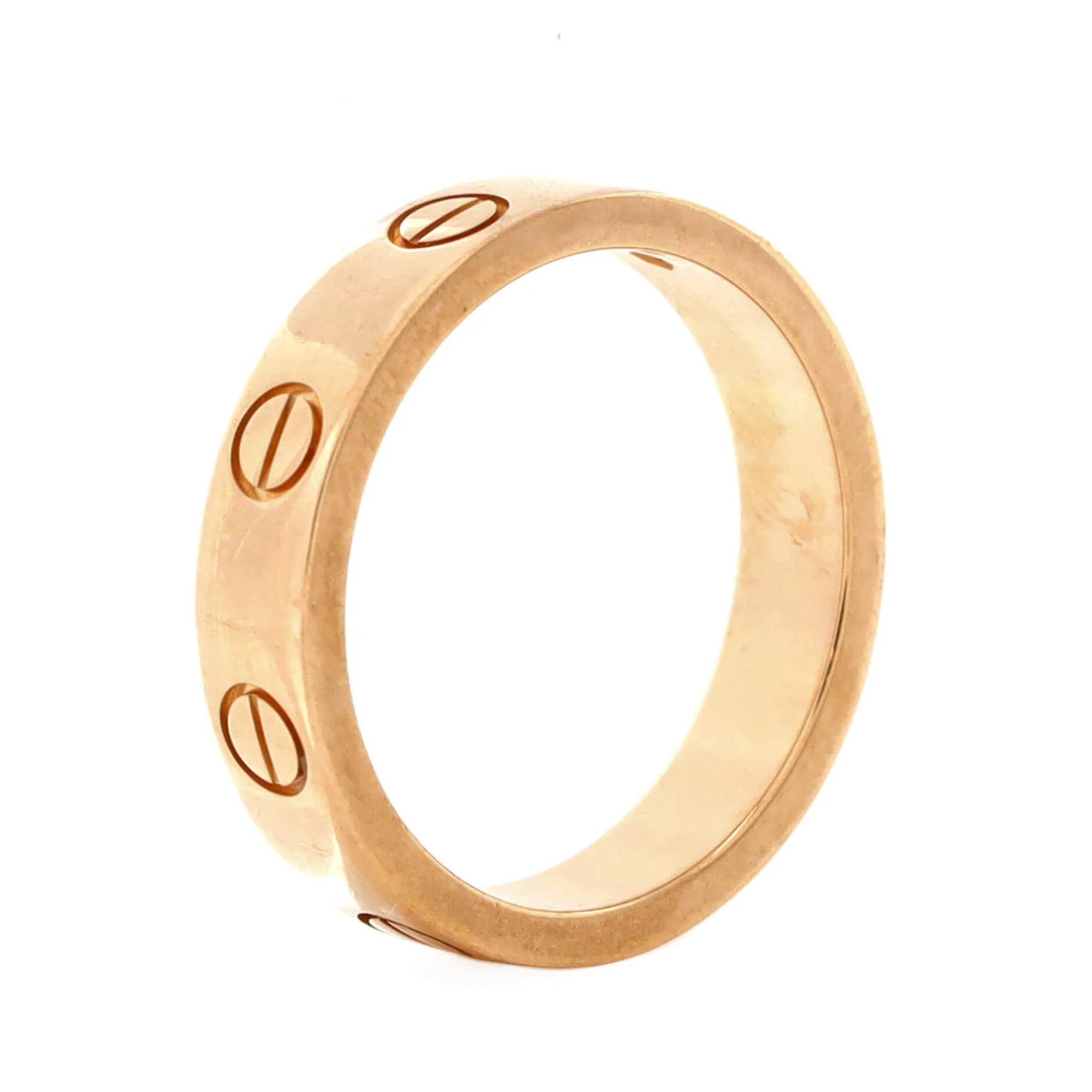 Pre-Loved Cartier Love Wedding Band 1 Diamond Ring 18K Rose Gold with Diamond sold by Zulily product image thumbnail 2
