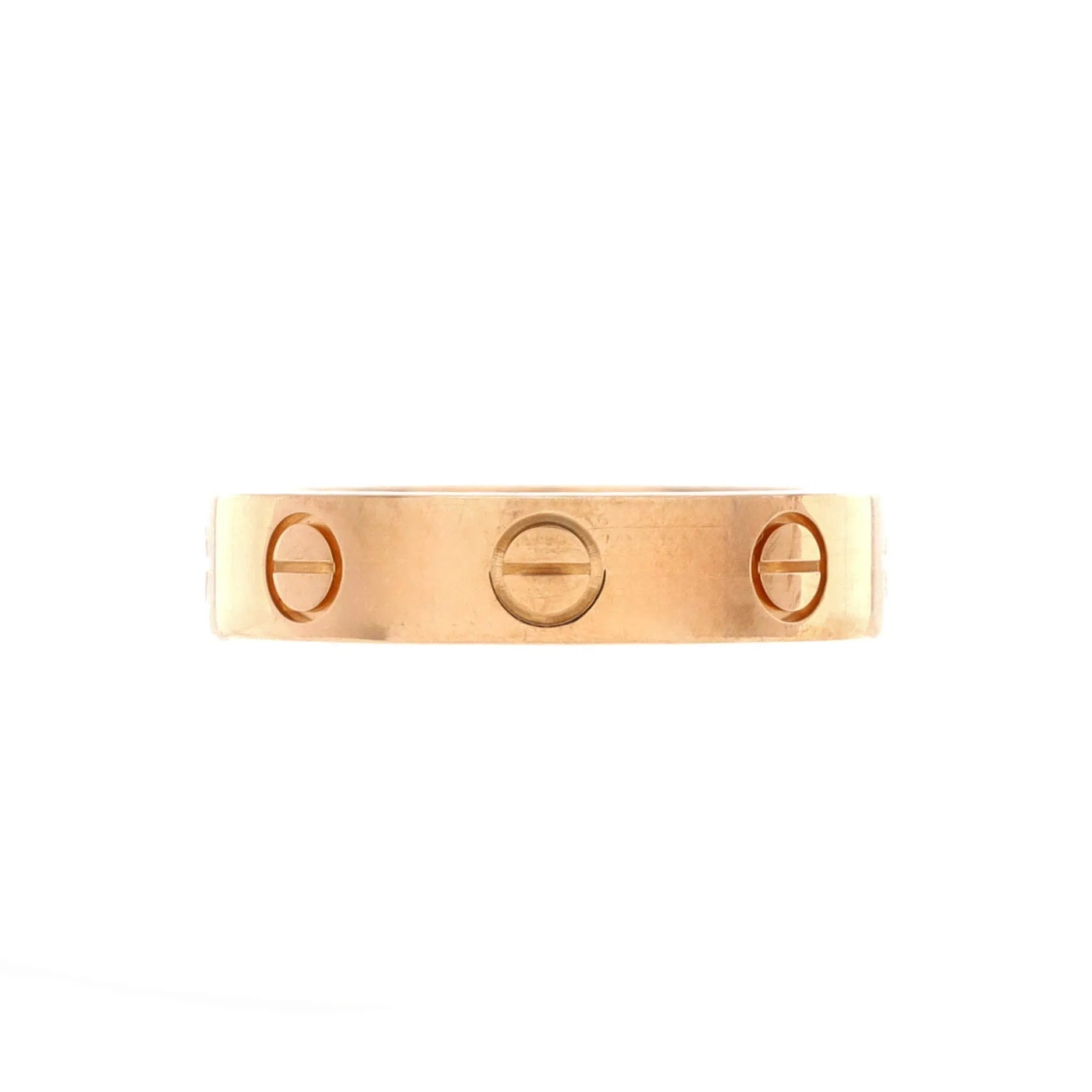 Pre-Loved Cartier Love Wedding Band 1 Diamond Ring 18K Rose Gold with Diamond sold by Zulily