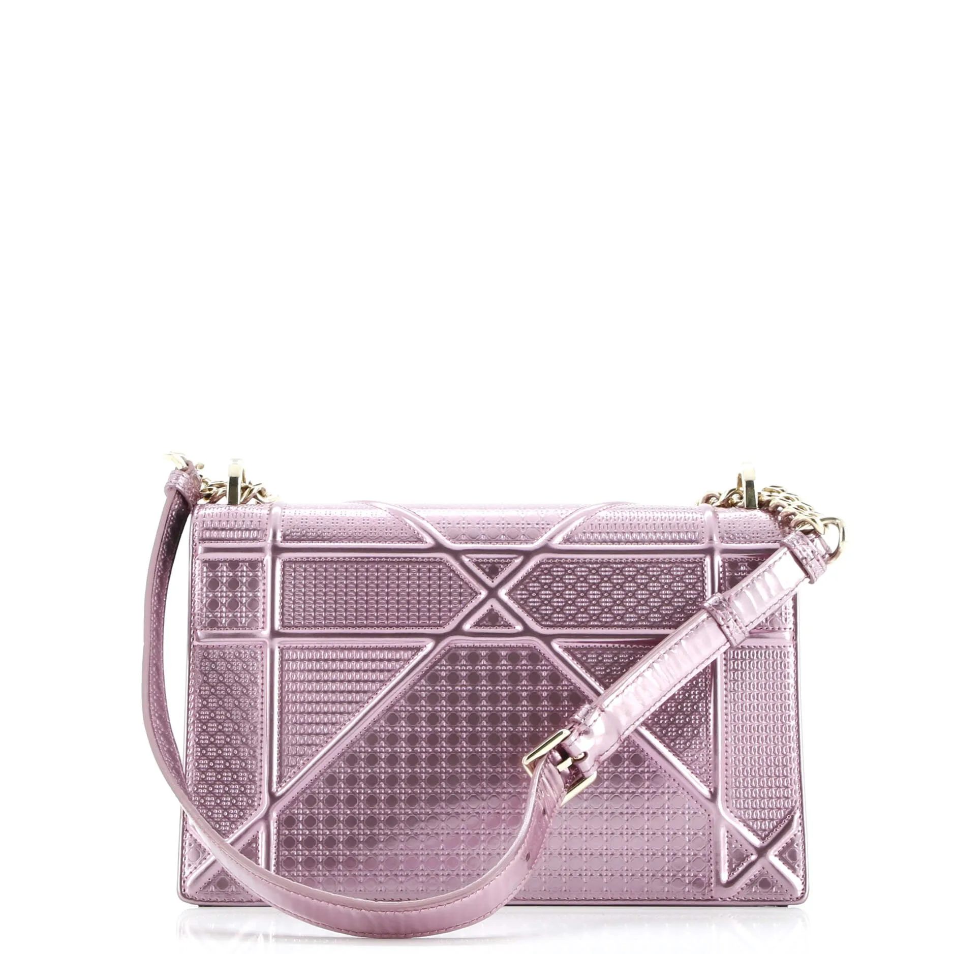 Pre-Loved Christian Dior Diorama Flap Bag Cannage Embossed Calfskin Medium sold by Zulily product image thumbnail 3