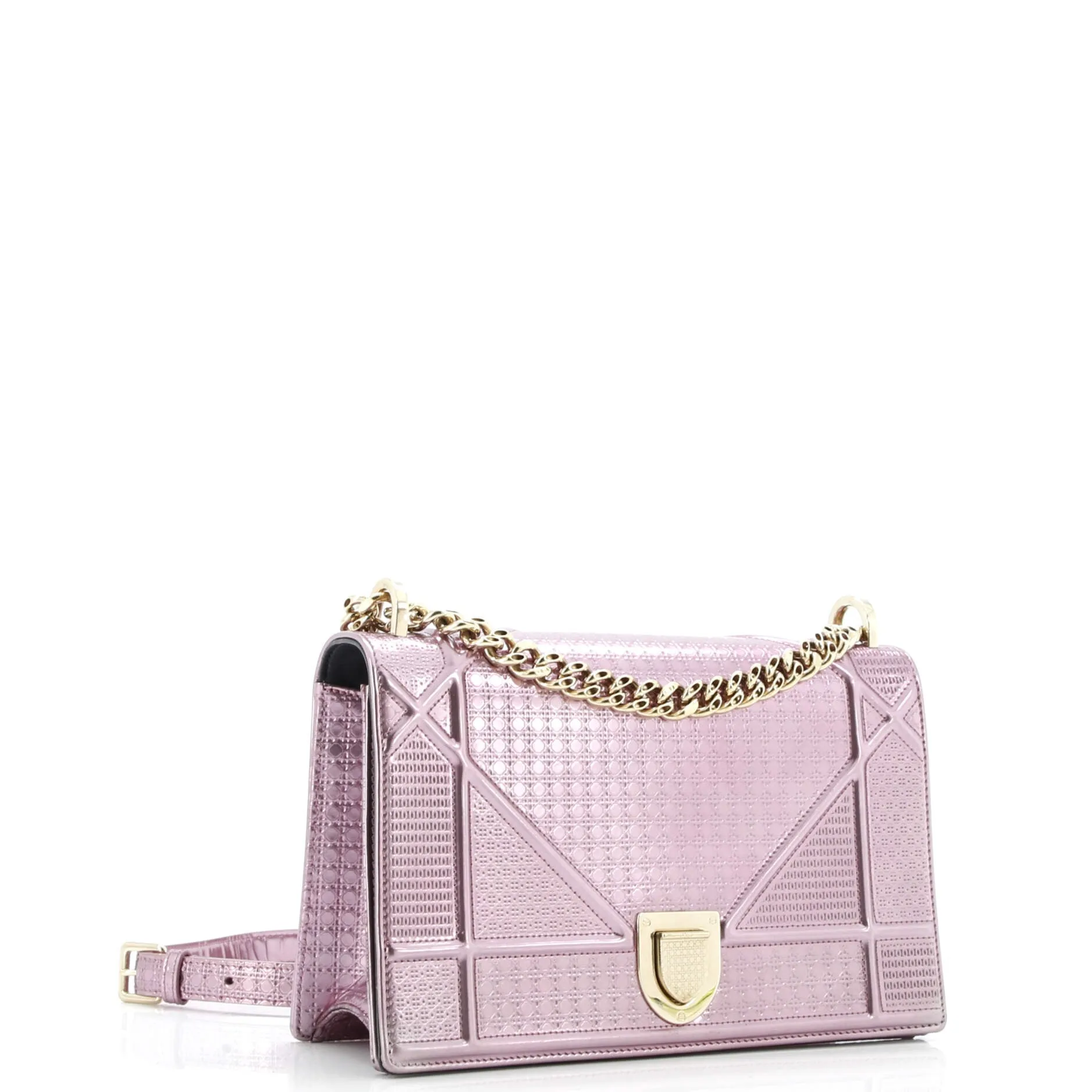 Pre-Loved Christian Dior Diorama Flap Bag Cannage Embossed Calfskin Medium sold by Zulily product image thumbnail 2