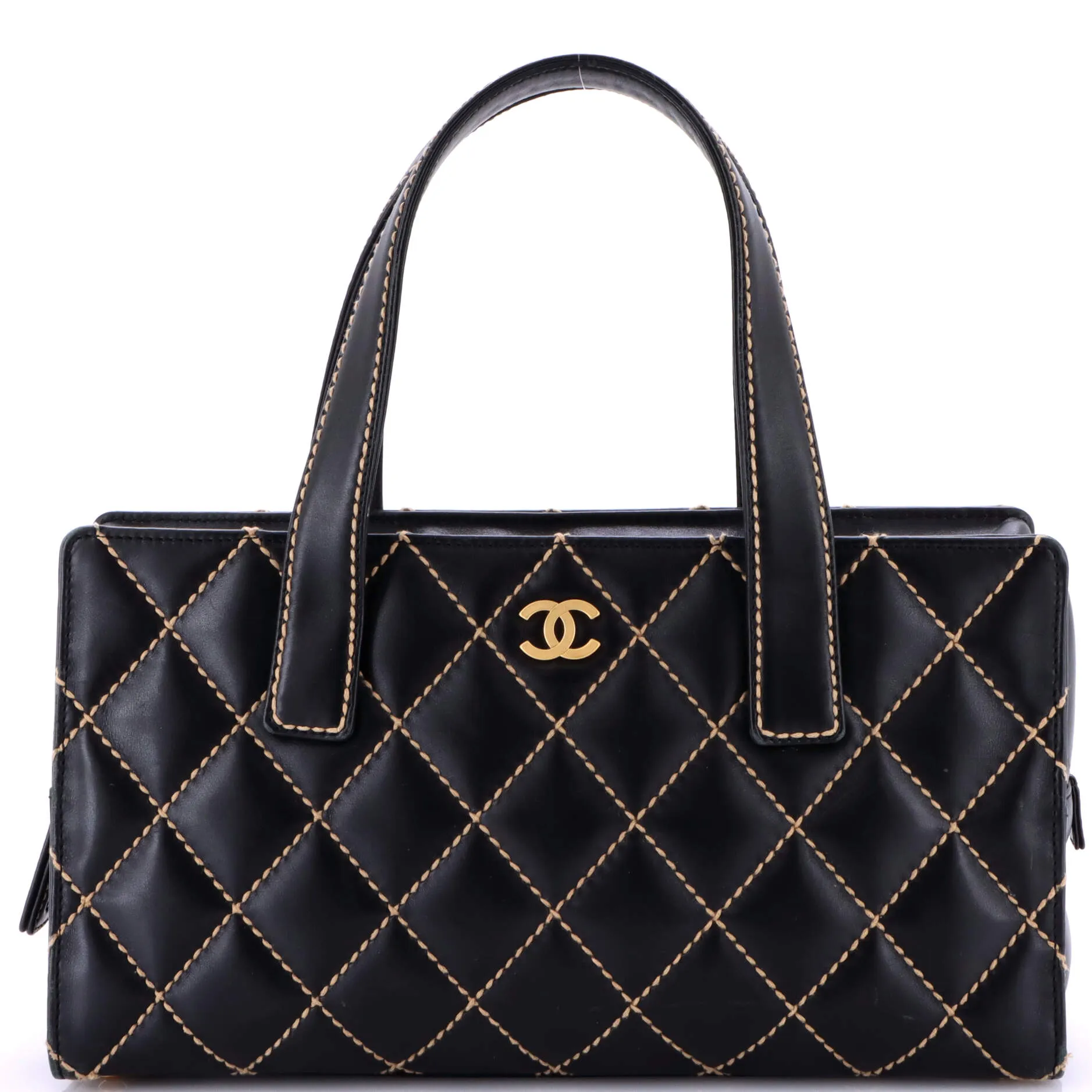 Pre-Loved Chanel Surpique Tote Quilted Leather Medium sold by Zulily