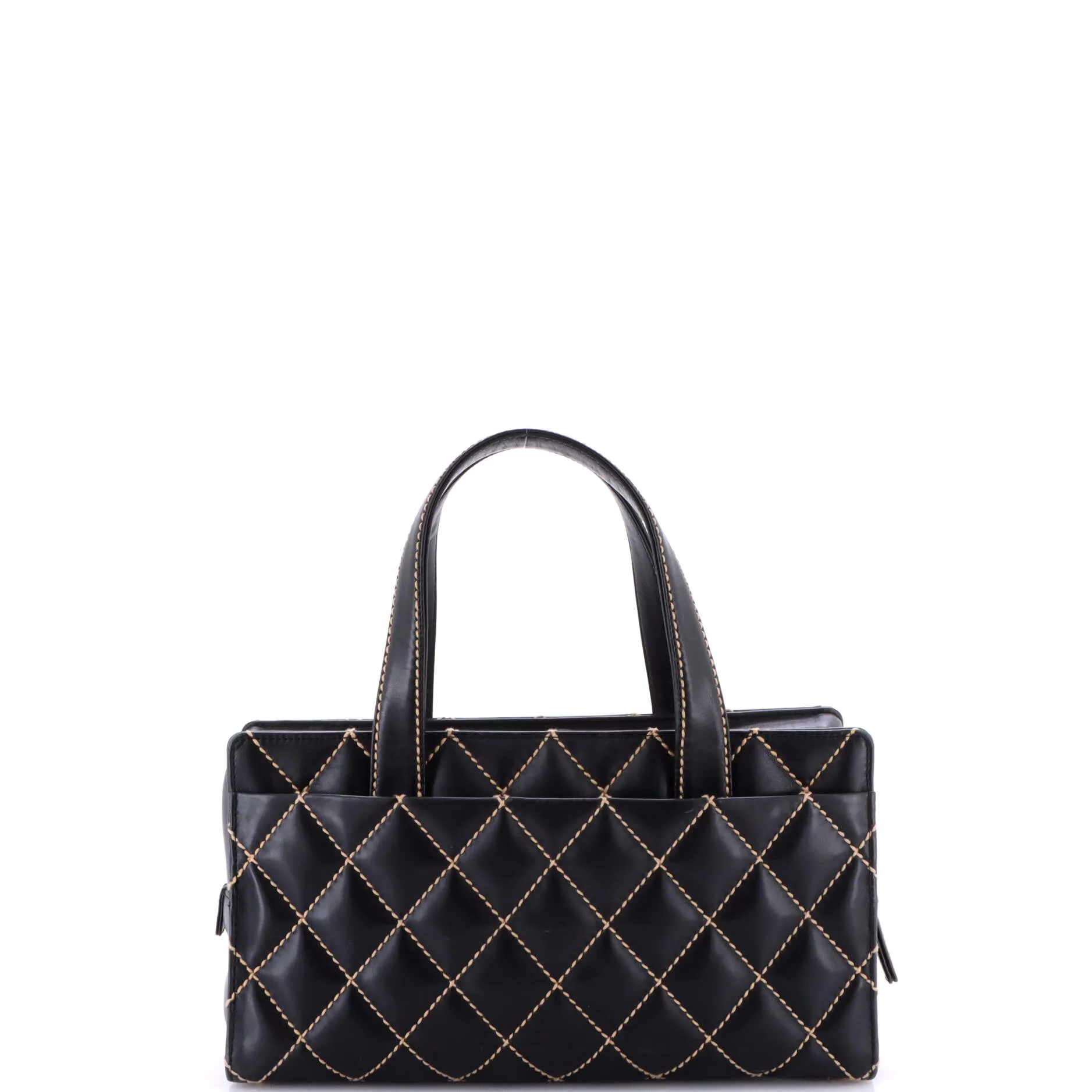 Pre-Loved Chanel Surpique Tote Quilted Leather Medium sold by Zulily product image thumbnail 4