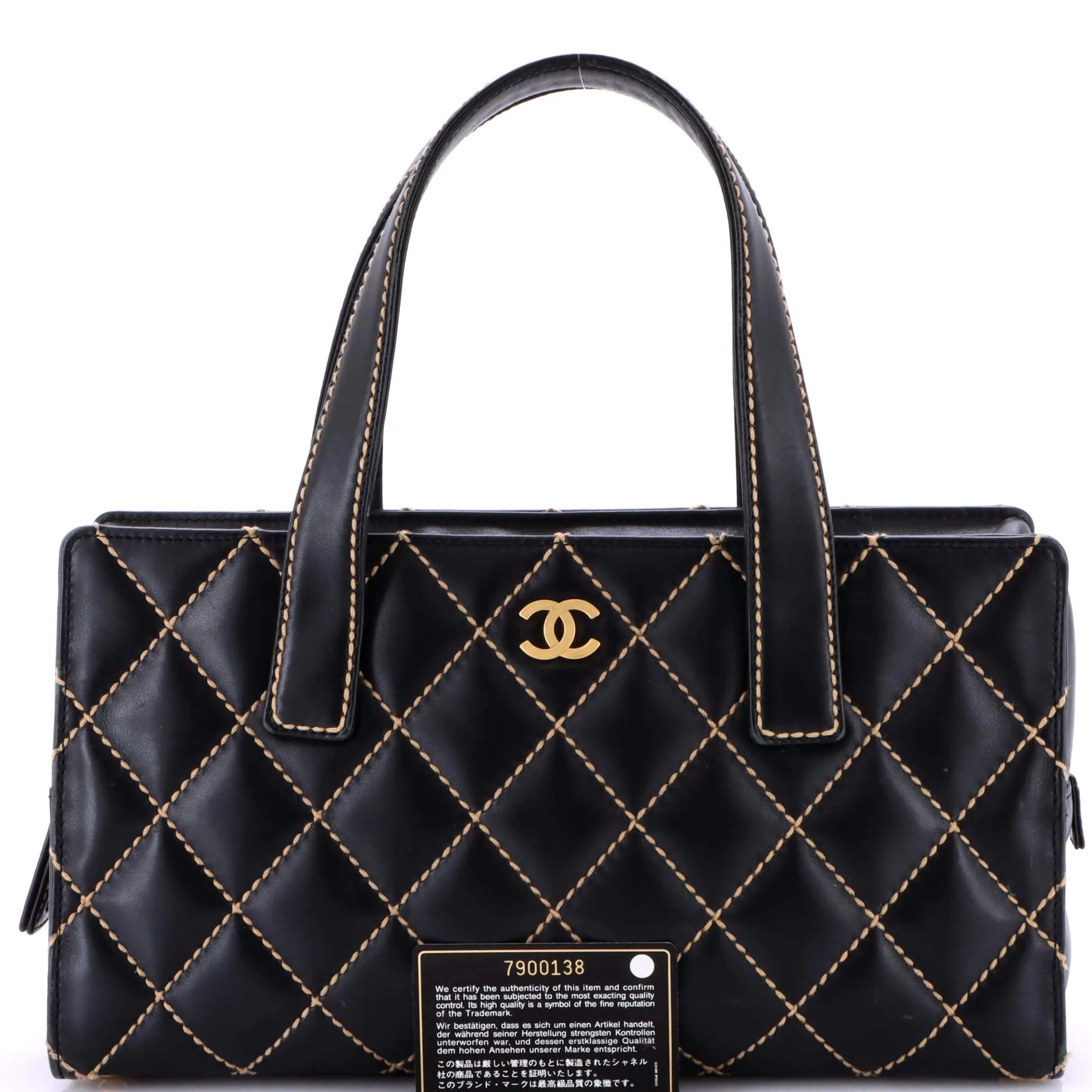 Pre-Loved Chanel Surpique Tote Quilted Leather Medium sold by Zulily product image thumbnail 2