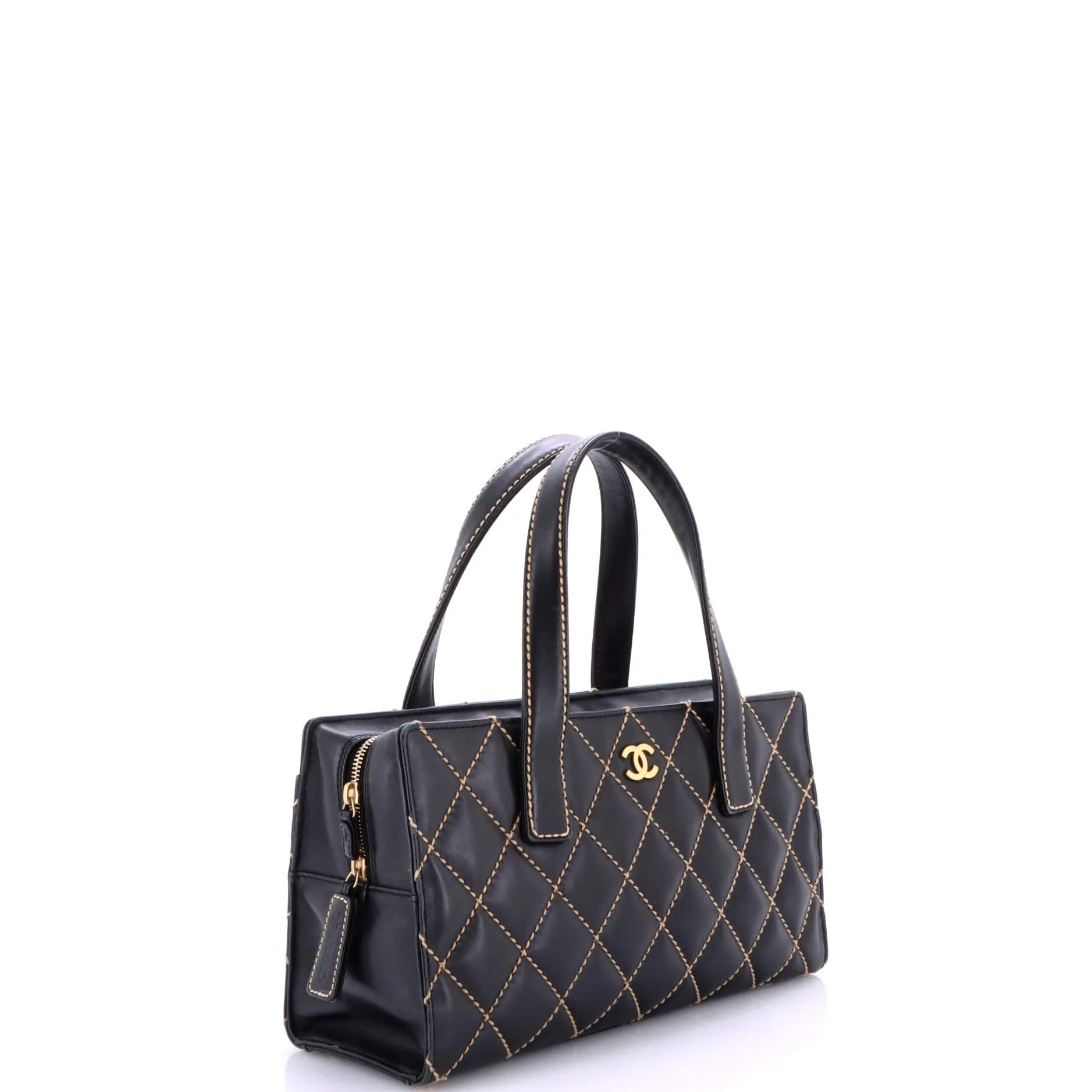 Pre-Loved Chanel Surpique Tote Quilted Leather Medium sold by Zulily product image thumbnail 3