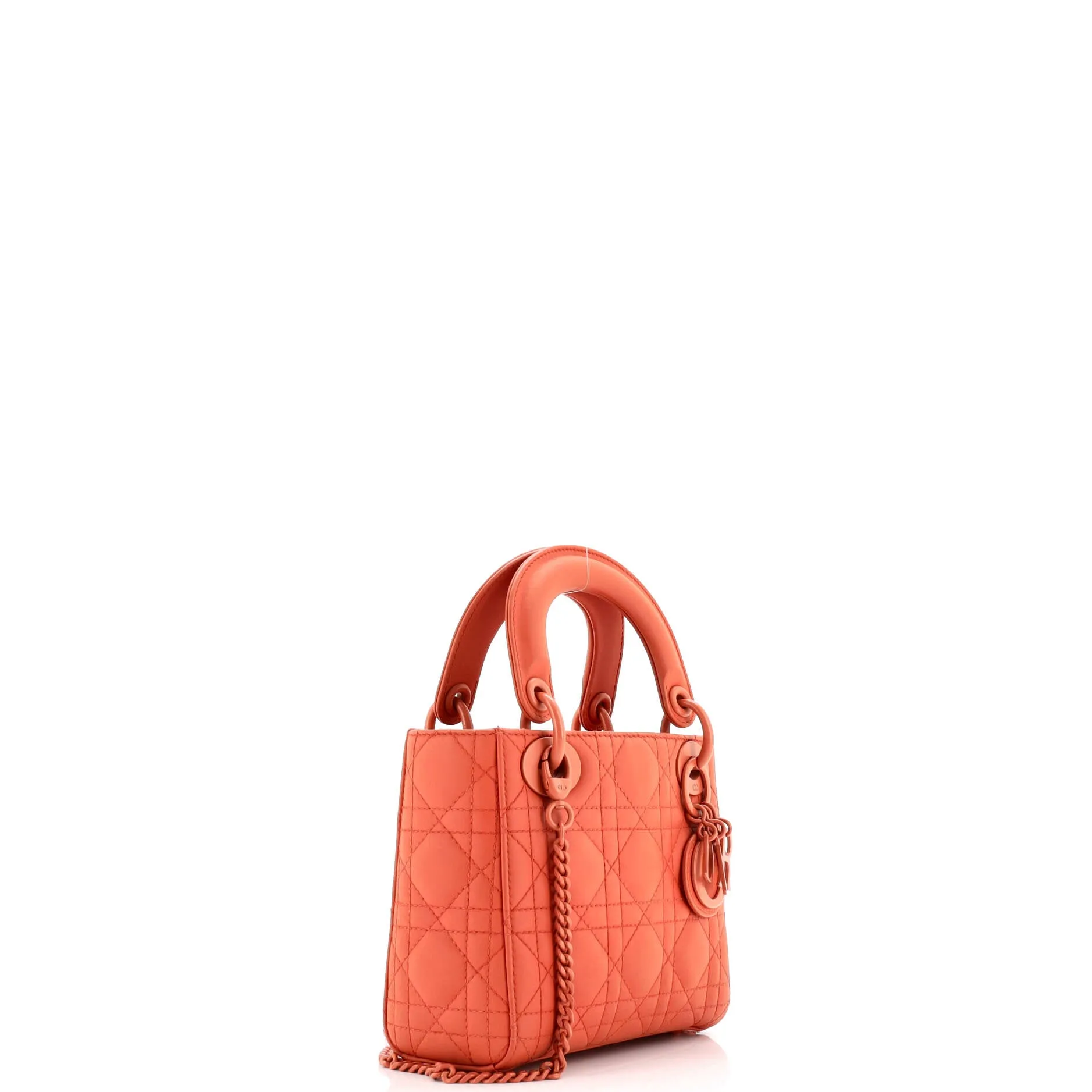 Pre-Loved Christian Dior Ultra Matte Lady Dior Chain Bag Cannage Quilt Calfskin Mini sold by Zulily product image thumbnail 2