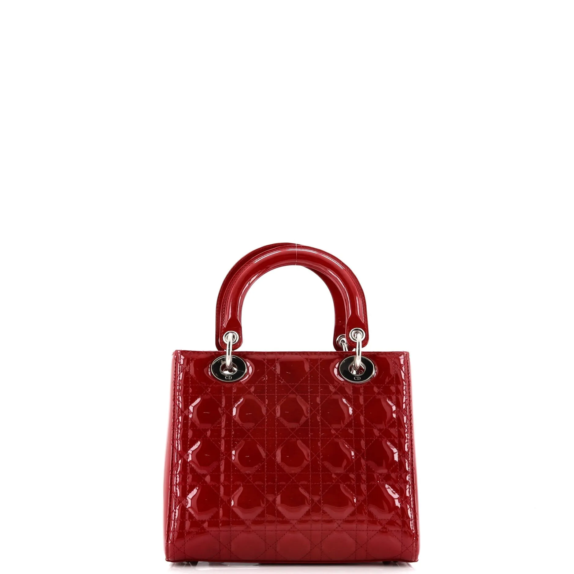 Pre-Loved Christian Dior Lady Dior Bag Cannage Quilt Patent Medium sold by Zulily product image thumbnail 3