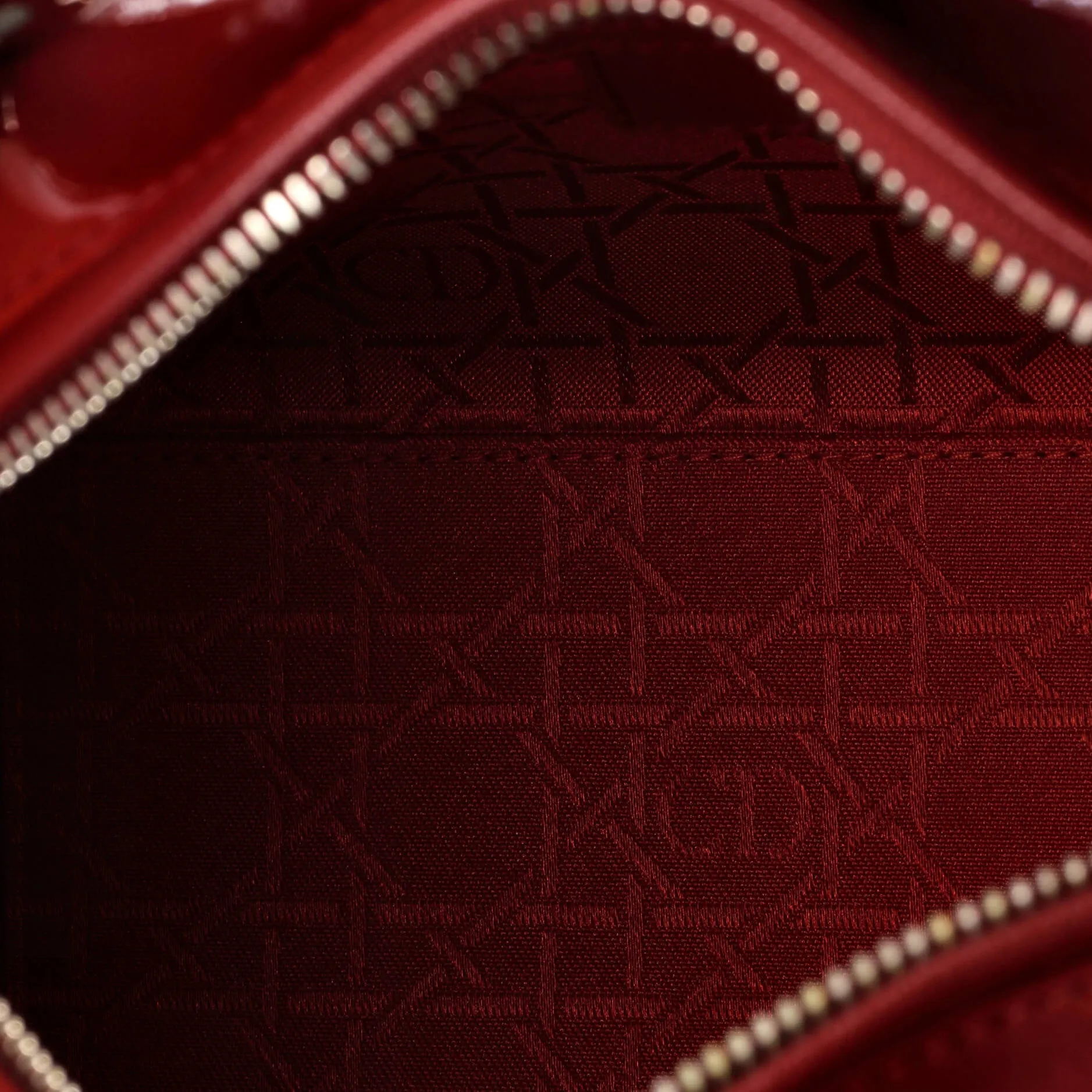 Pre-Loved Christian Dior Lady Dior Bag Cannage Quilt Patent Medium sold by Zulily product image thumbnail 5