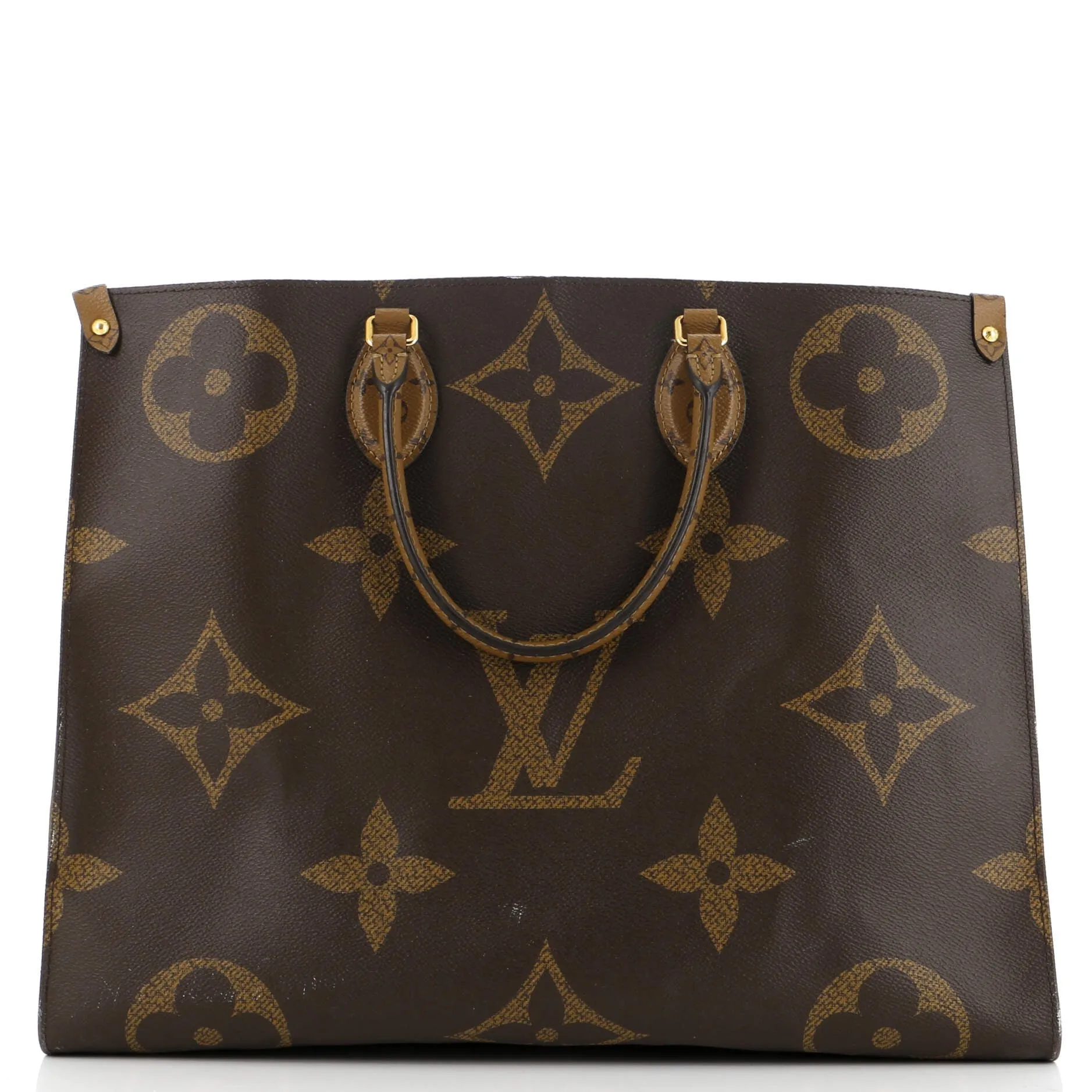 Pre-Loved Louis Vuitton OnTheGo Tote Reverse Monogram Giant GM sold by Zulily