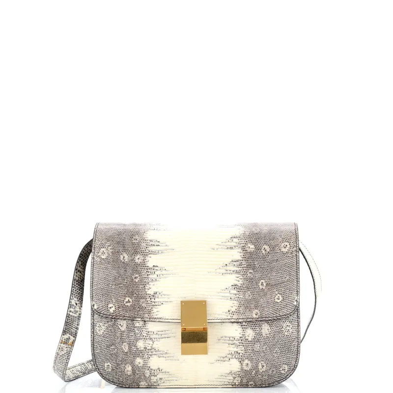 Pre-Loved Celine Classic Box Bag Lizard Medium sold by Zulily