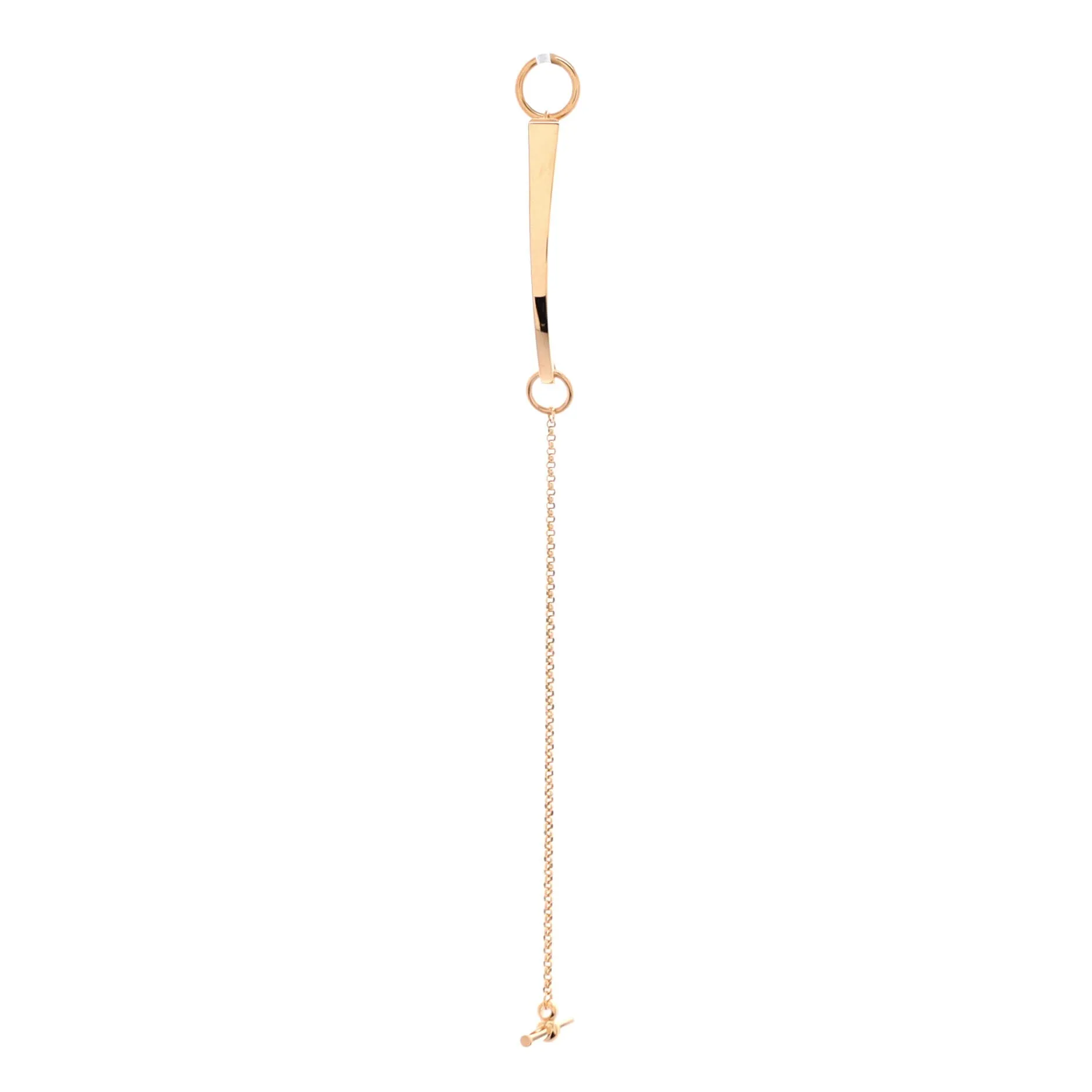 Pre-Loved Hermes Clou de Forge Chain Bracelet 18K Rose Gold sold by Zulily product image thumbnail 3