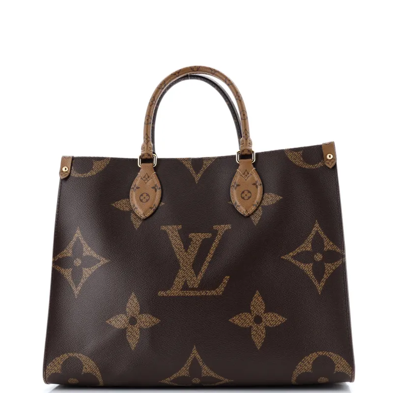 Pre-Loved Louis Vuitton OnTheGo Tote Reverse Monogram Giant MM sold by Zulily