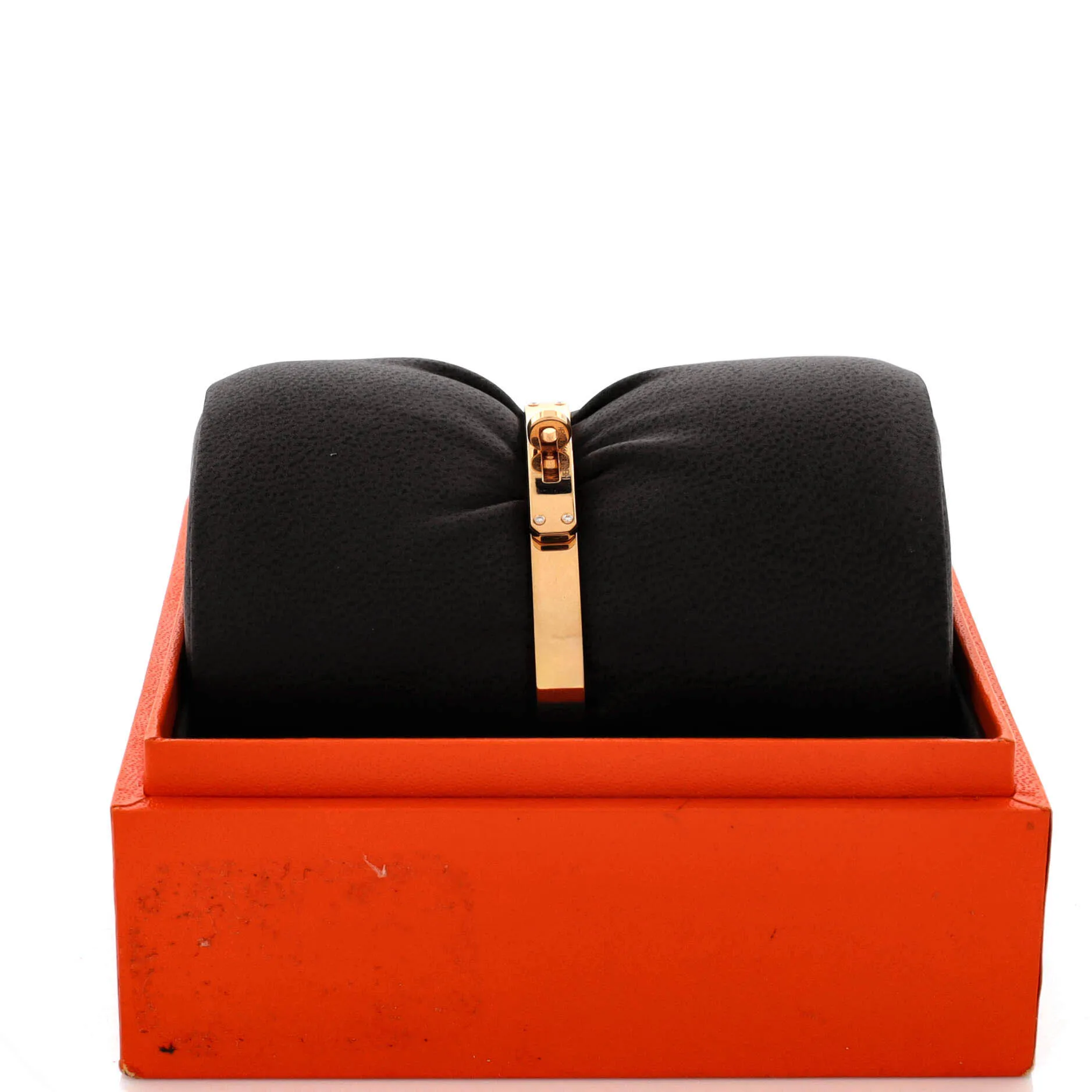 Pre-Loved Hermes Kelly Bracelet 18K Rose Gold with 4 Diamonds Small sold by Zulily product image thumbnail 2