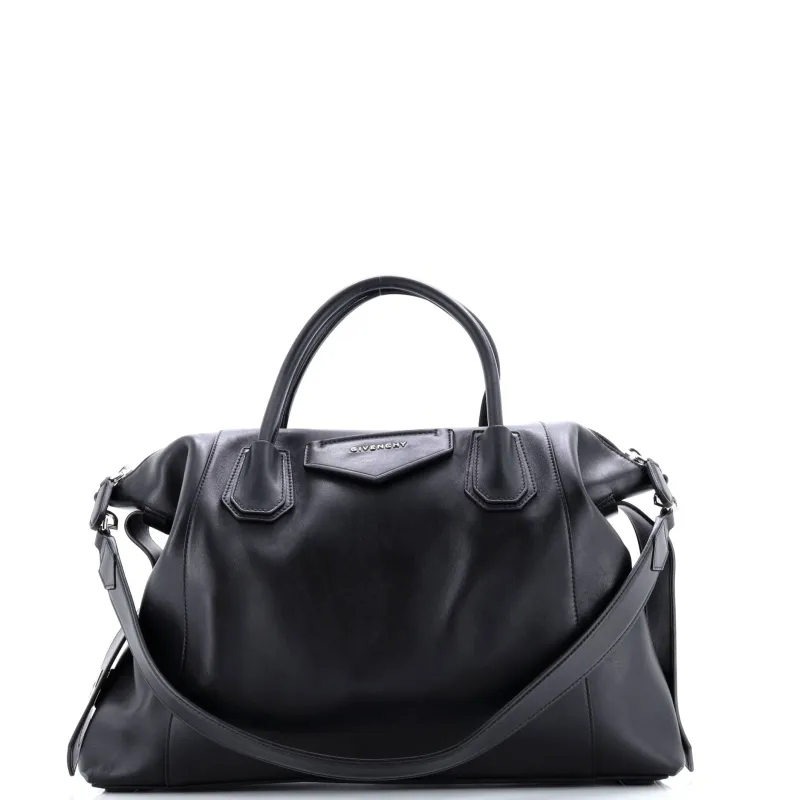 Pre-Loved Givenchy Antigona Soft Bag Leather Medium sold by Zulily