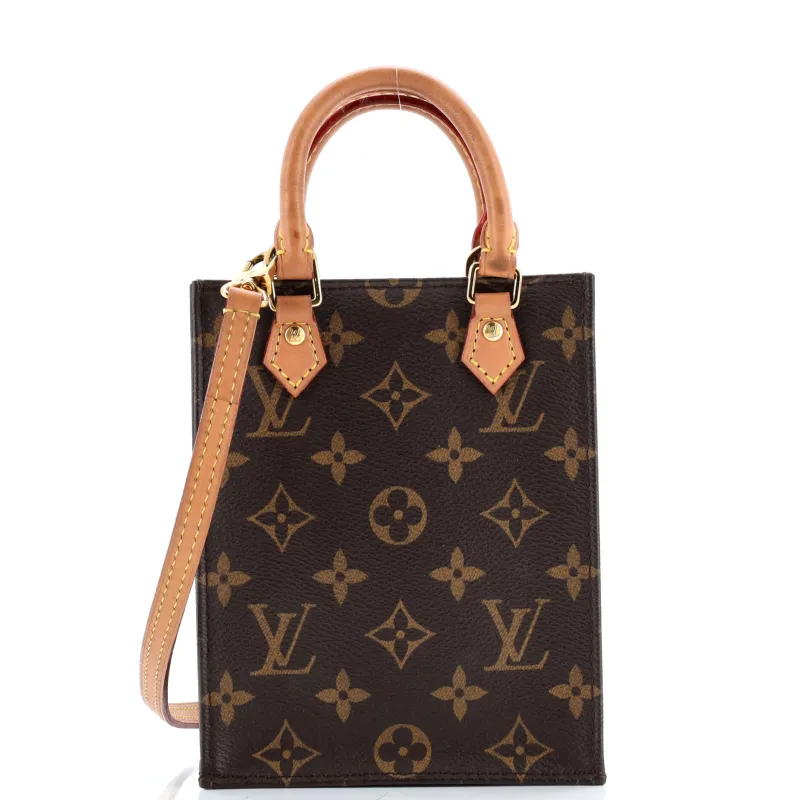 Pre-Loved Louis Vuitton Petit Sac Plat Bag Monogram Canvas sold by Zulily